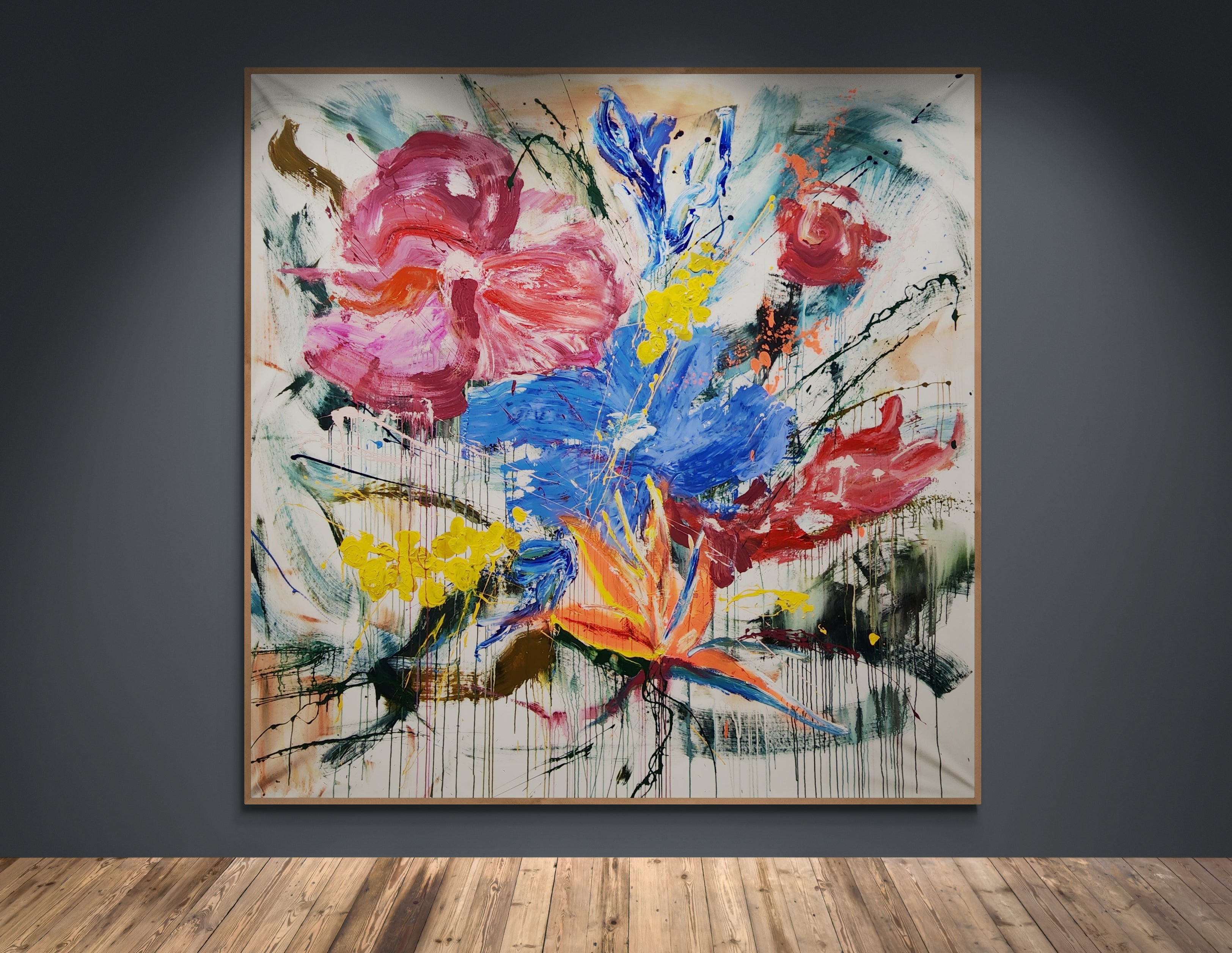 Strelitzia - Original Art 200cm x 200cm
