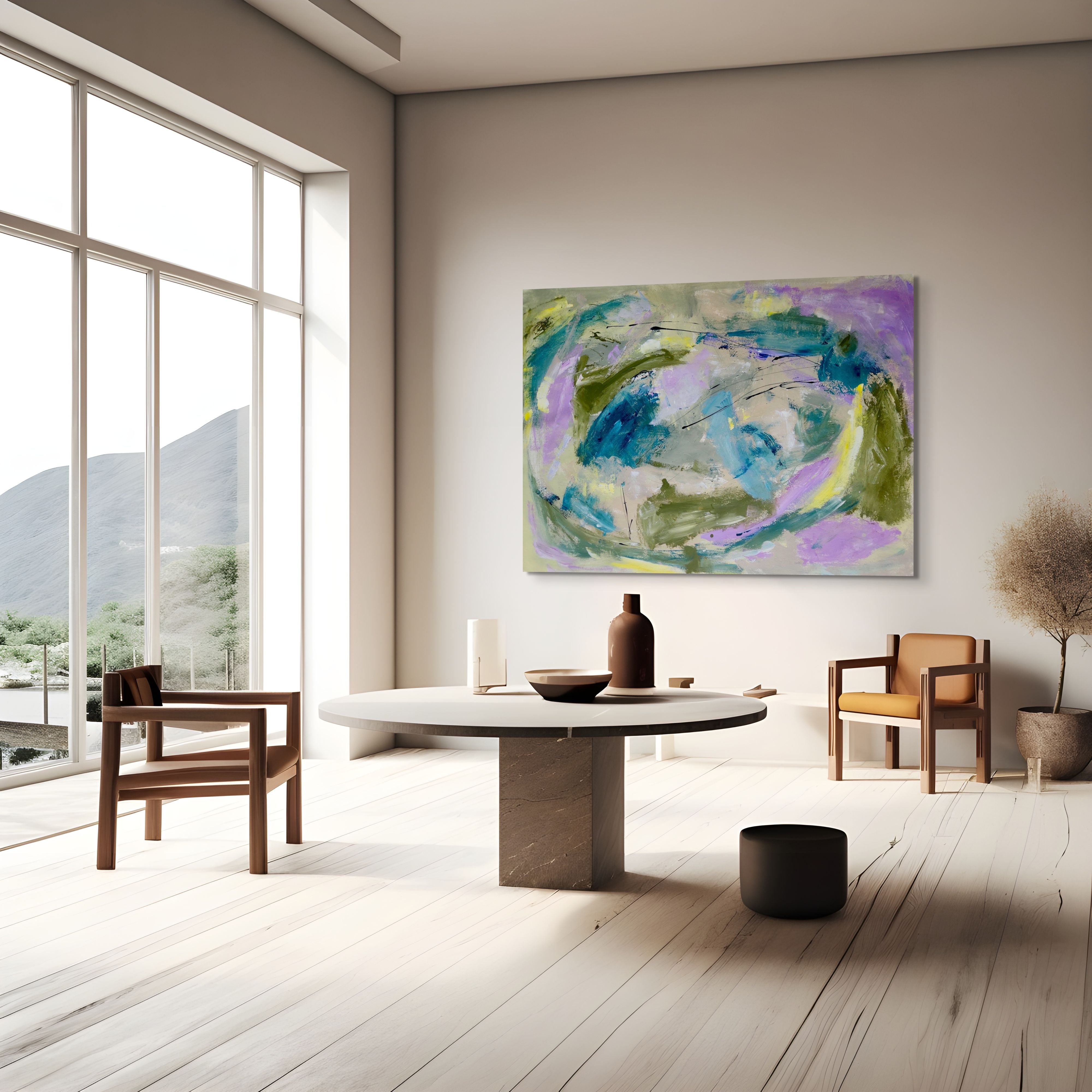 THE PURPLE VIOLET 150cm x 100cm Original Art