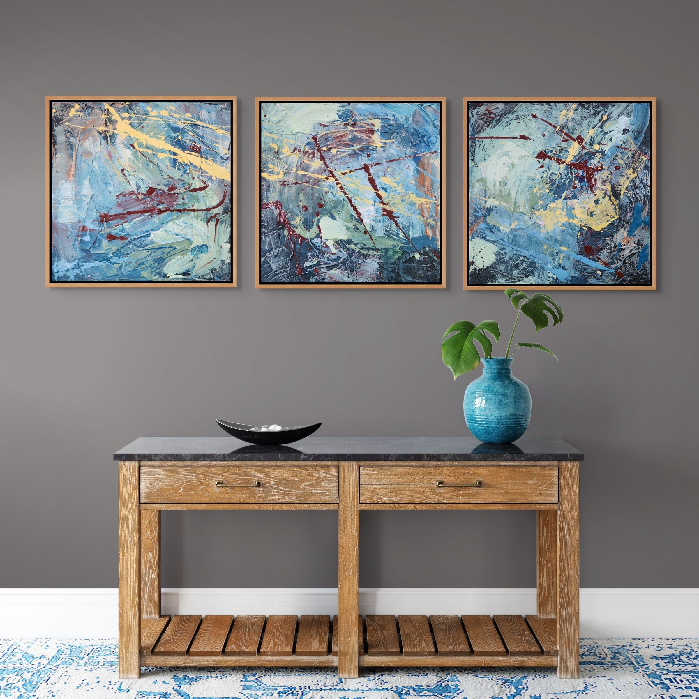 Silence- Original Art 90cm x 30cm
