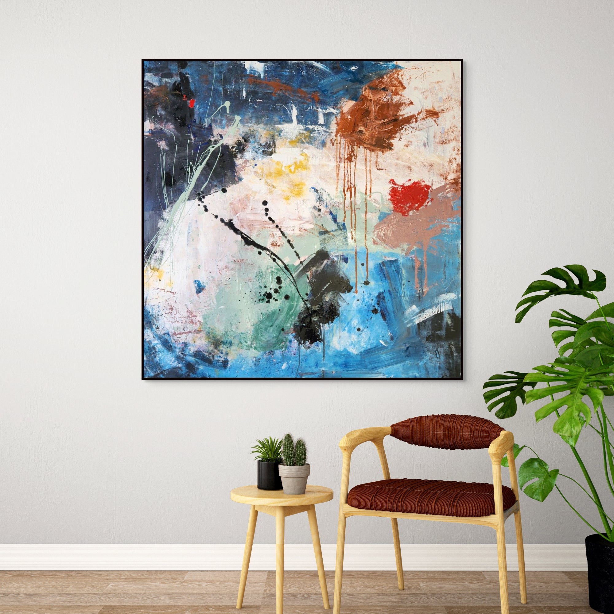 The Black Bird 120cm x 120cm Original Art