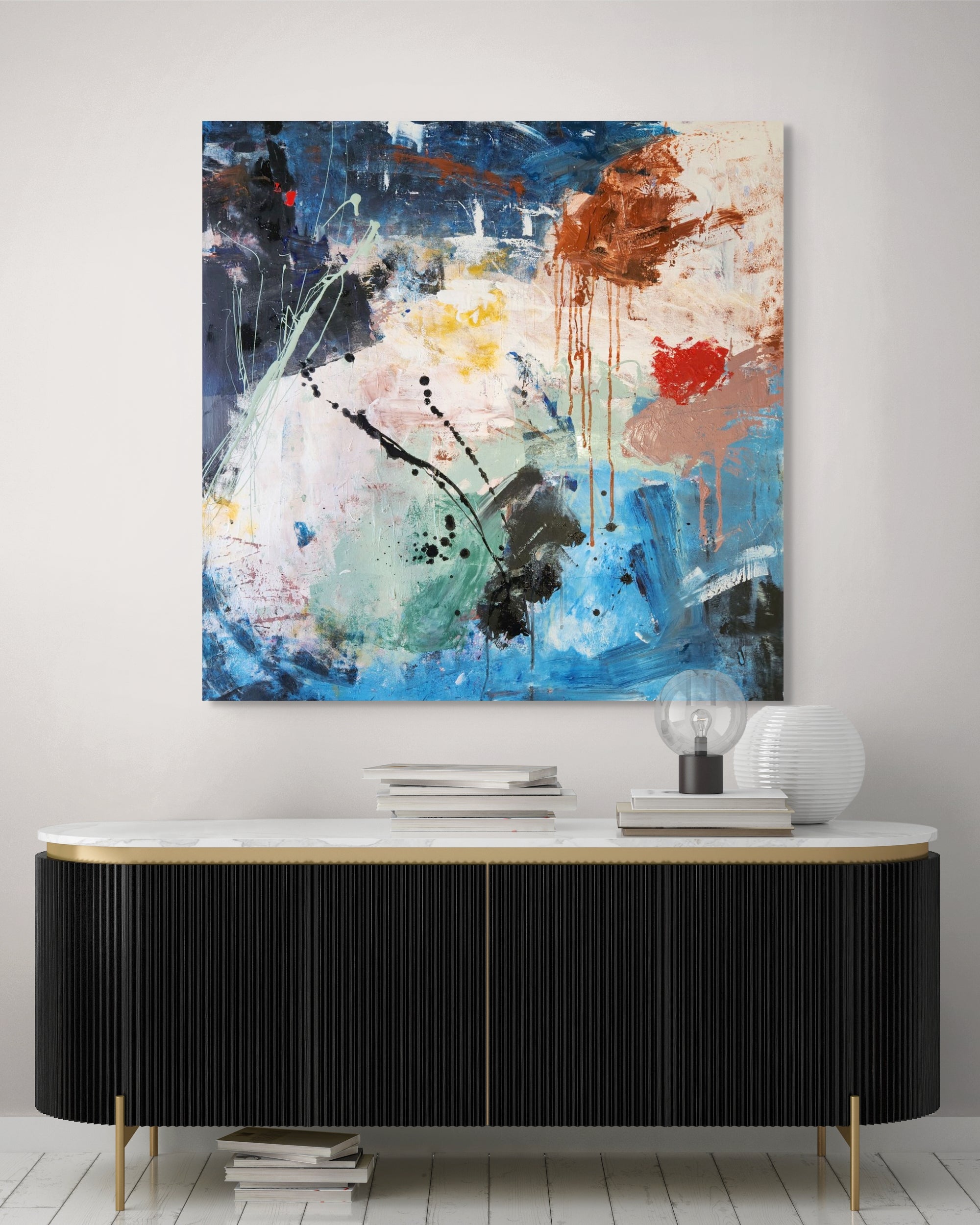 The Black Bird 120cm x 120cm Original Art