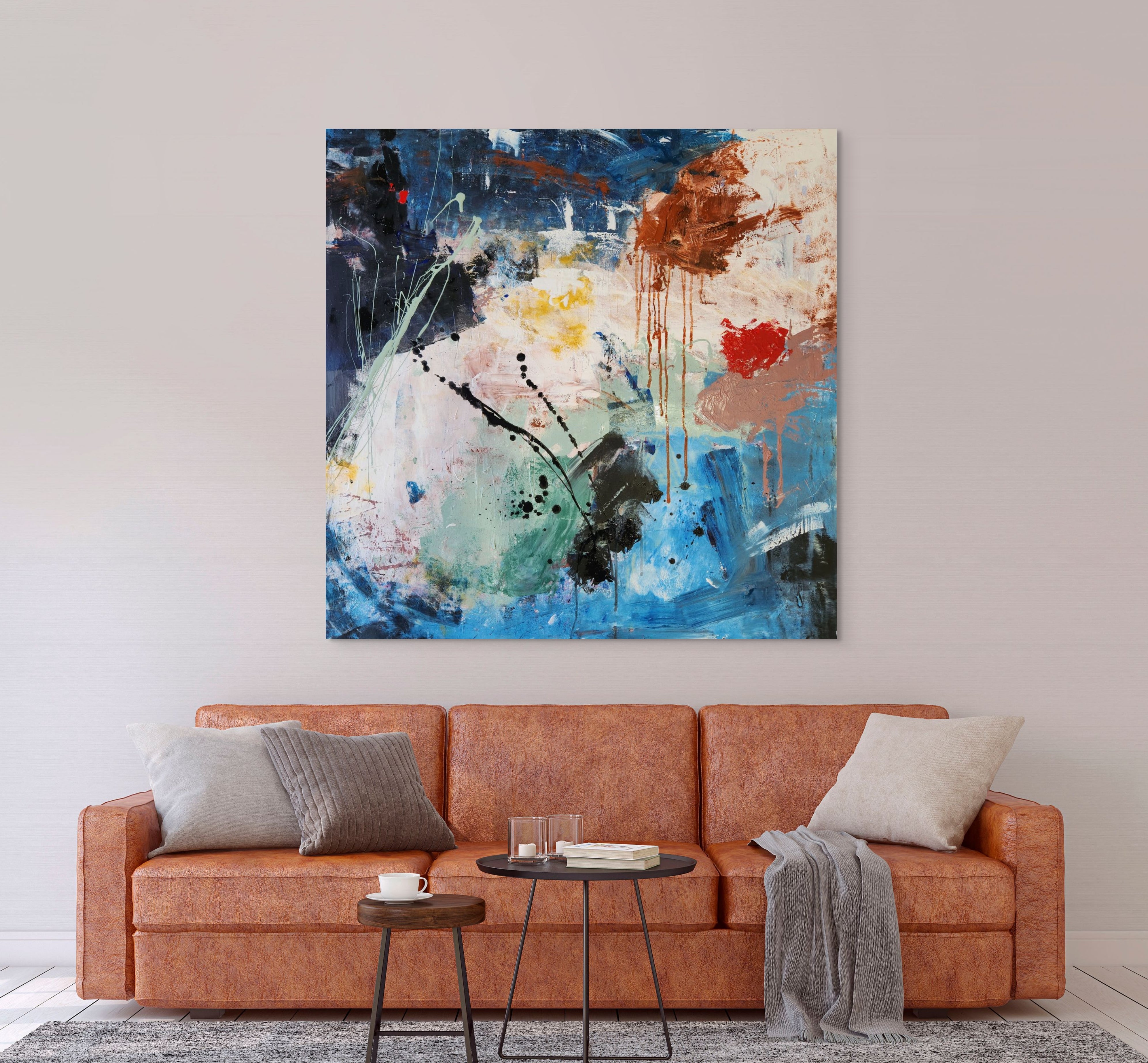 The Black Bird 120cm x 120cm Original Art