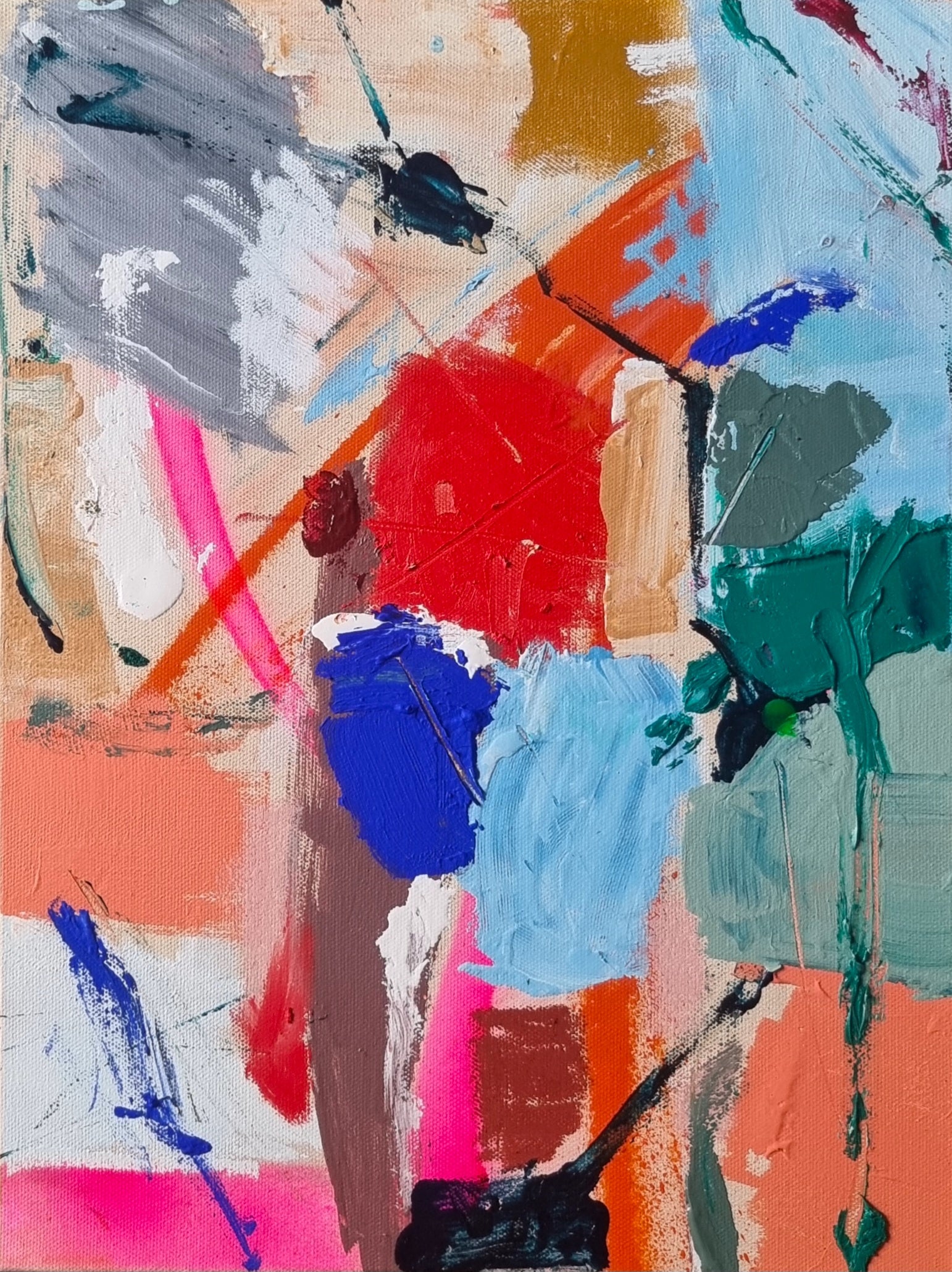 L'amour est blue 30cm x 40cm Original Art