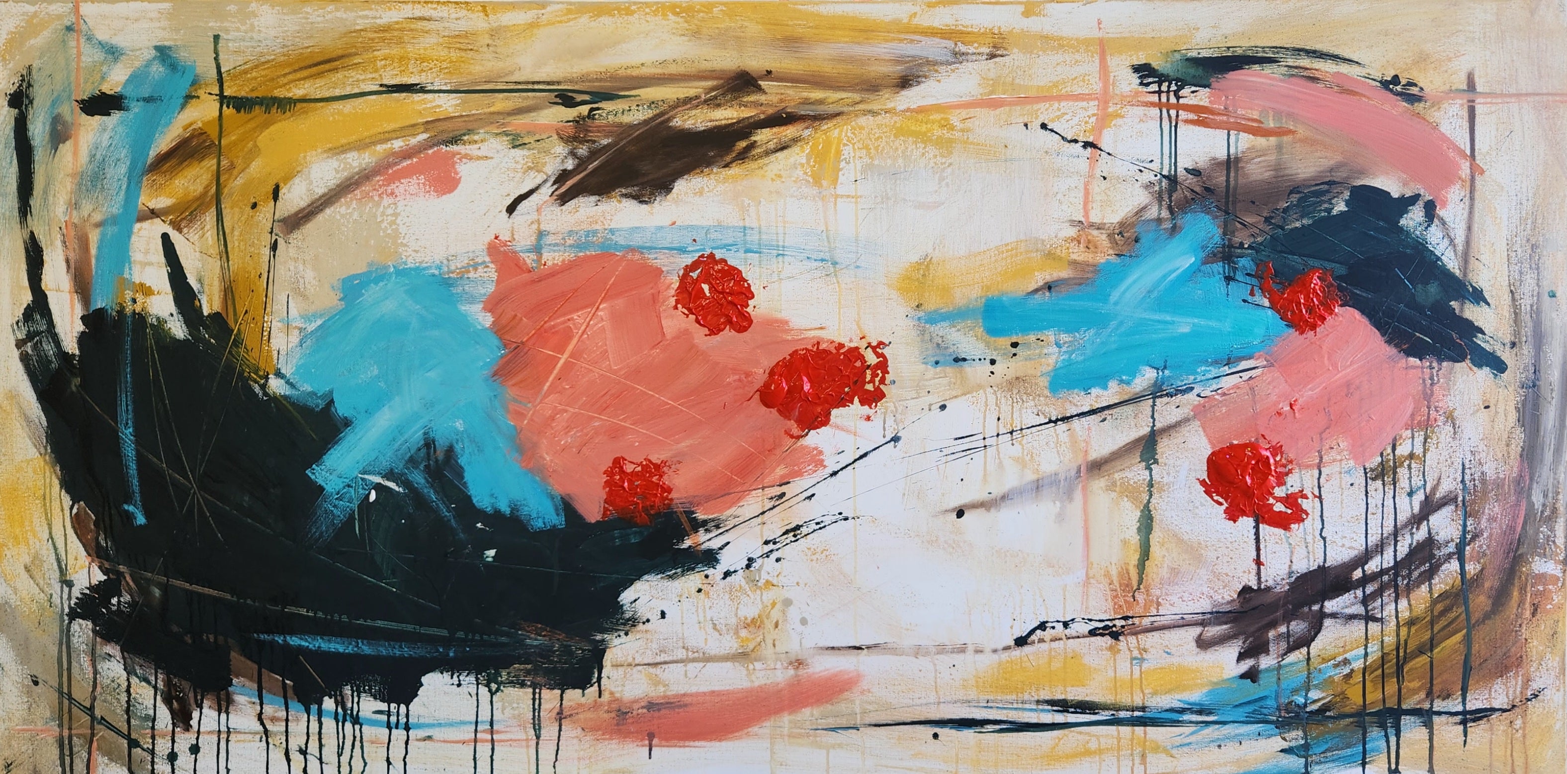 The Little Red Robbin 182cm x 90cm Original Art