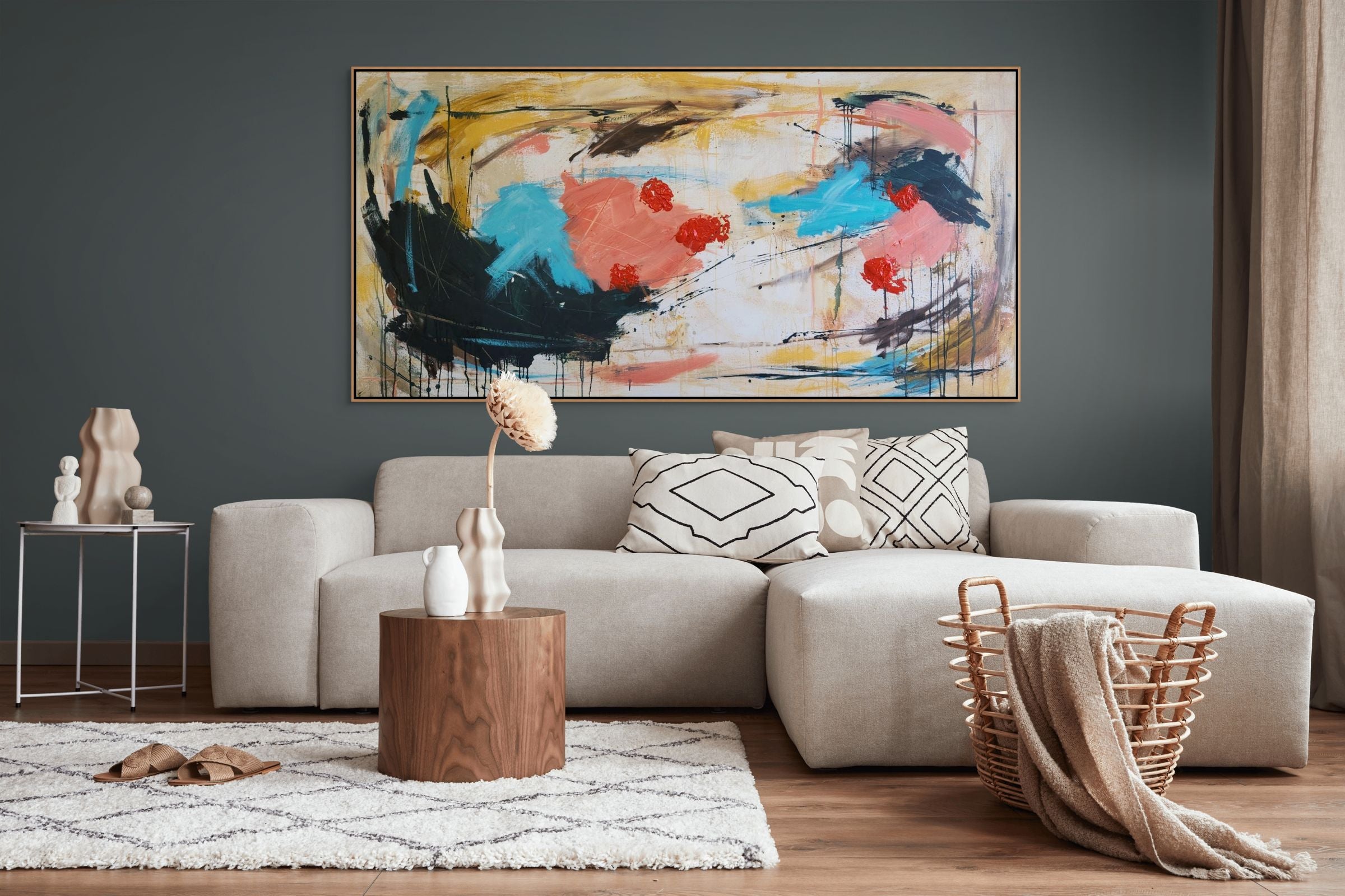 The Little Red Robbin 182cm x 90cm Original Art