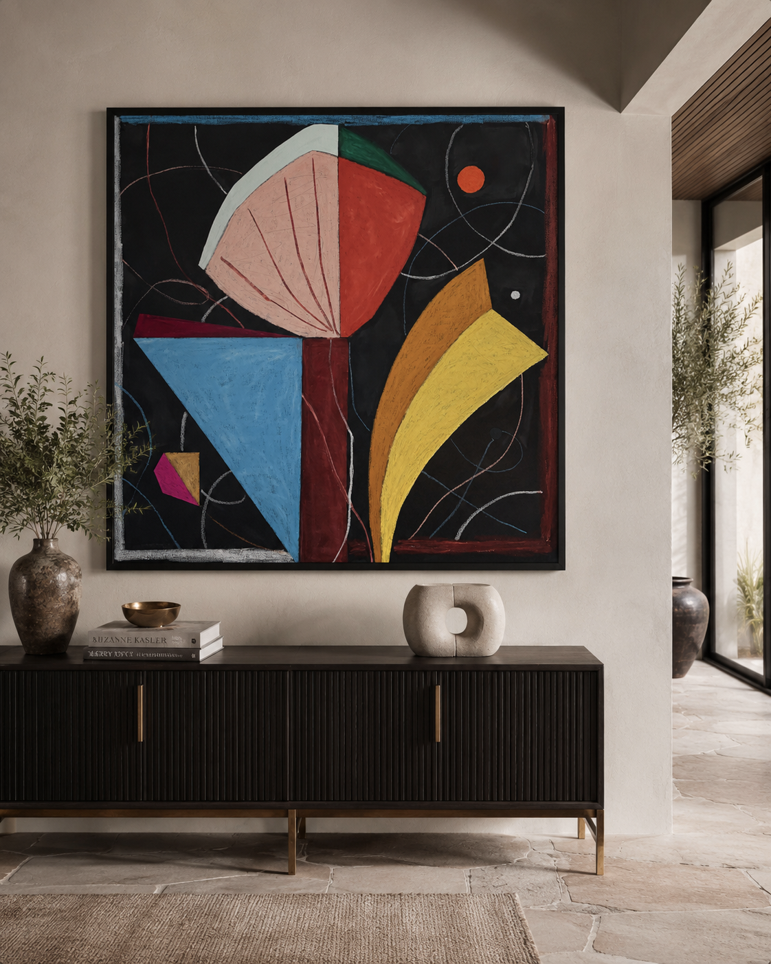 Night Garden 120cm x 120cm Original Art
