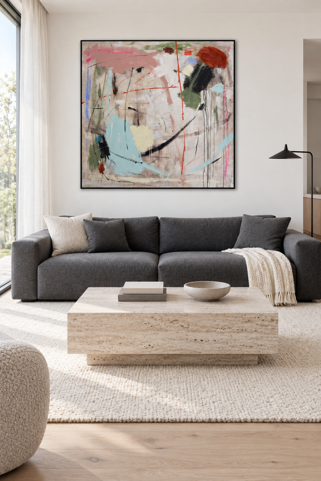 The Long Road Home 120cm x 120cm Original Art