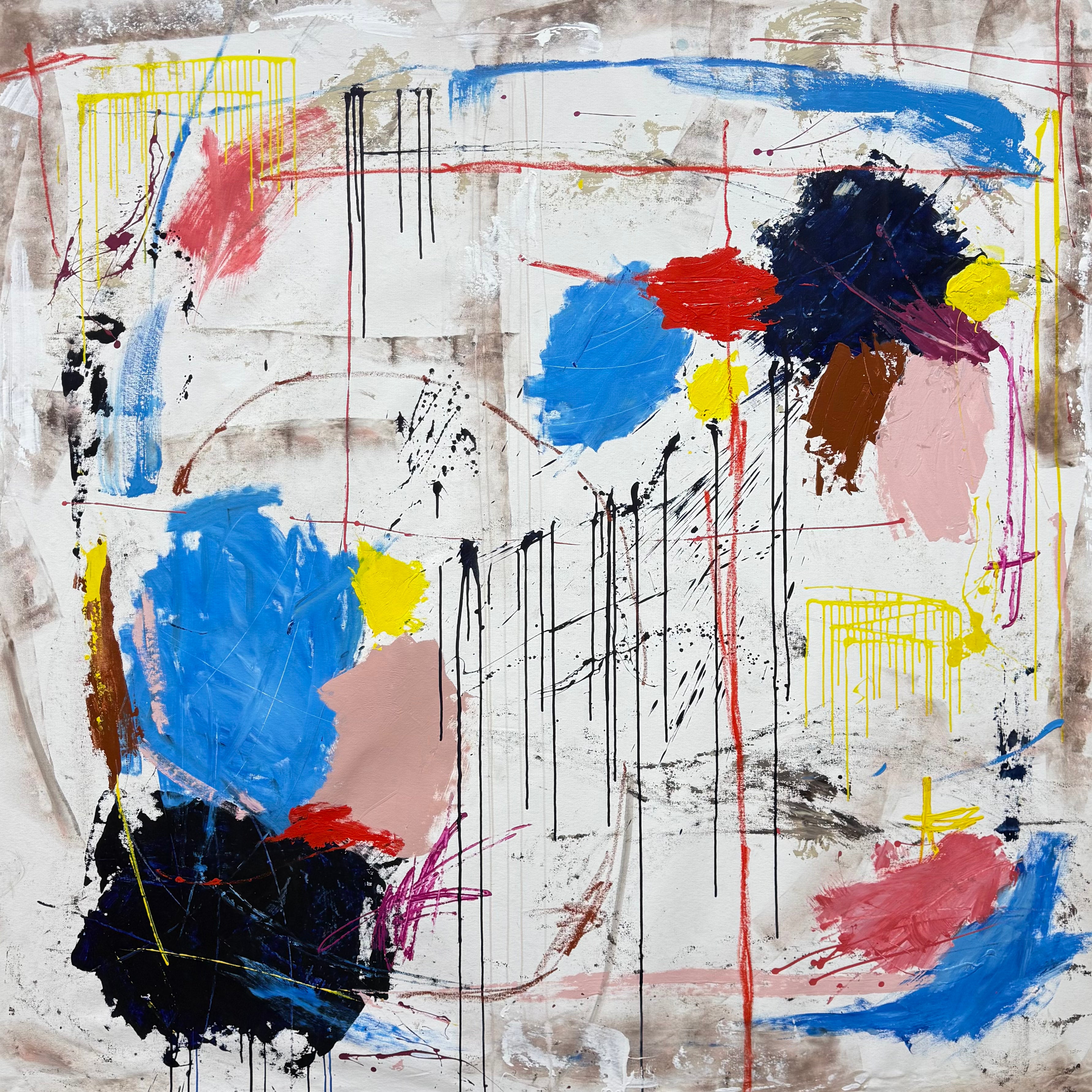 Three Little Birds Original Art 200cm x 200cm