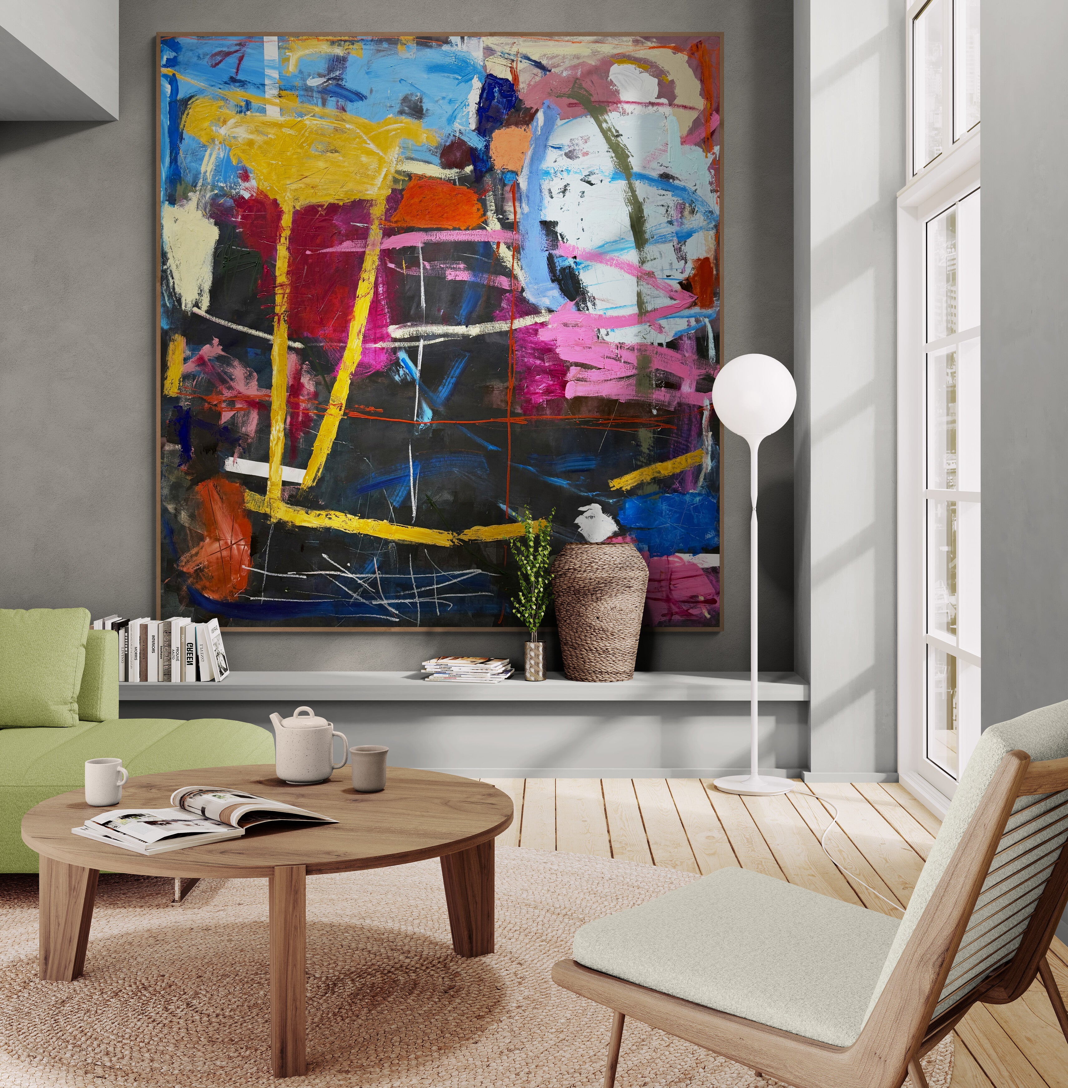 Oh What A Day - Original Art 200cm x 200cm
