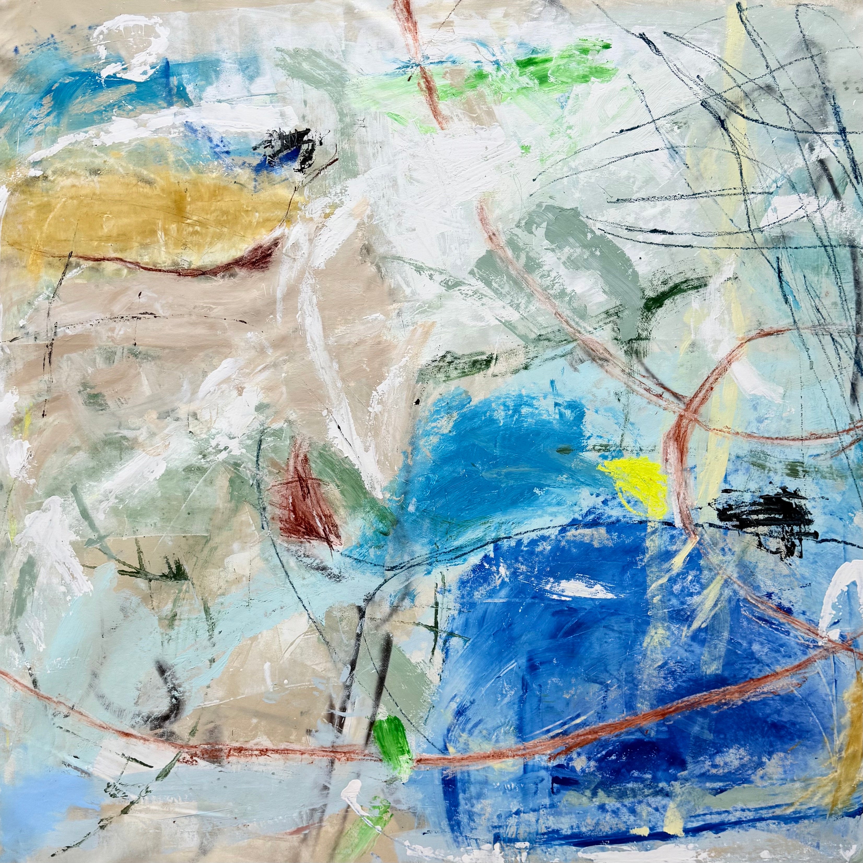 Island in the Sun-Original Art 185cm x 185cm