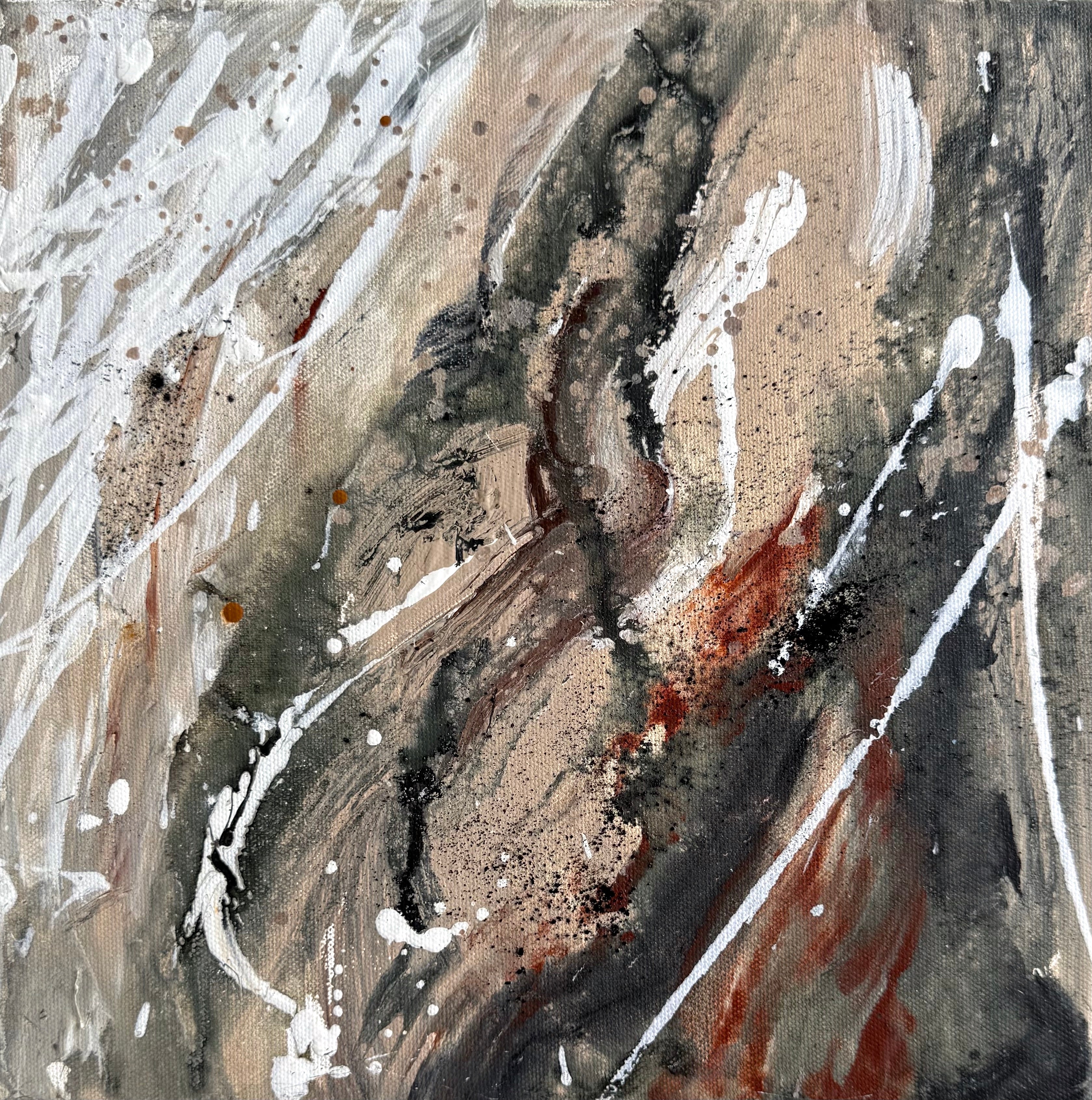 Slow Down 30cm x 30cm Original Art