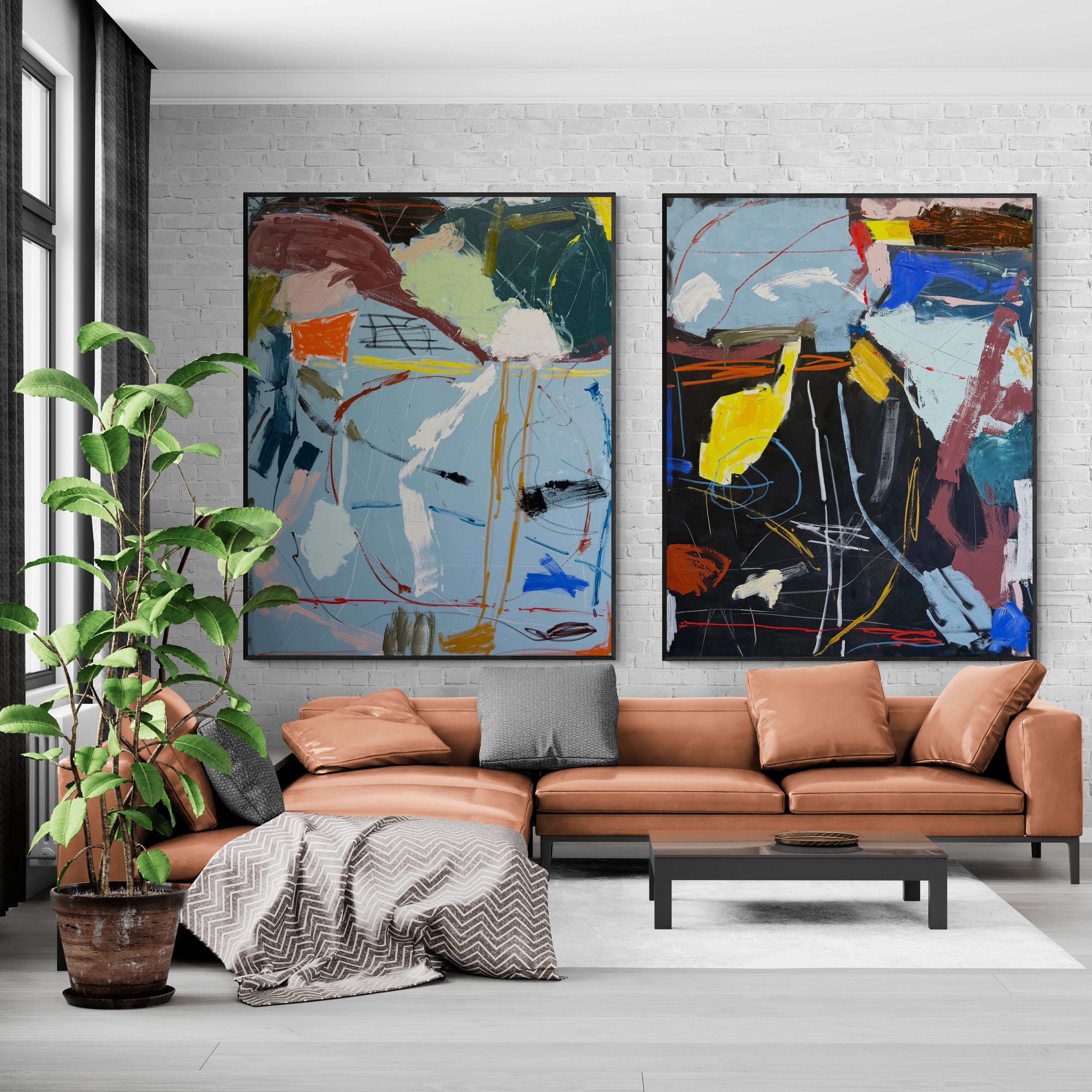 Love me, love me not- Original Art 152cm x 244cm