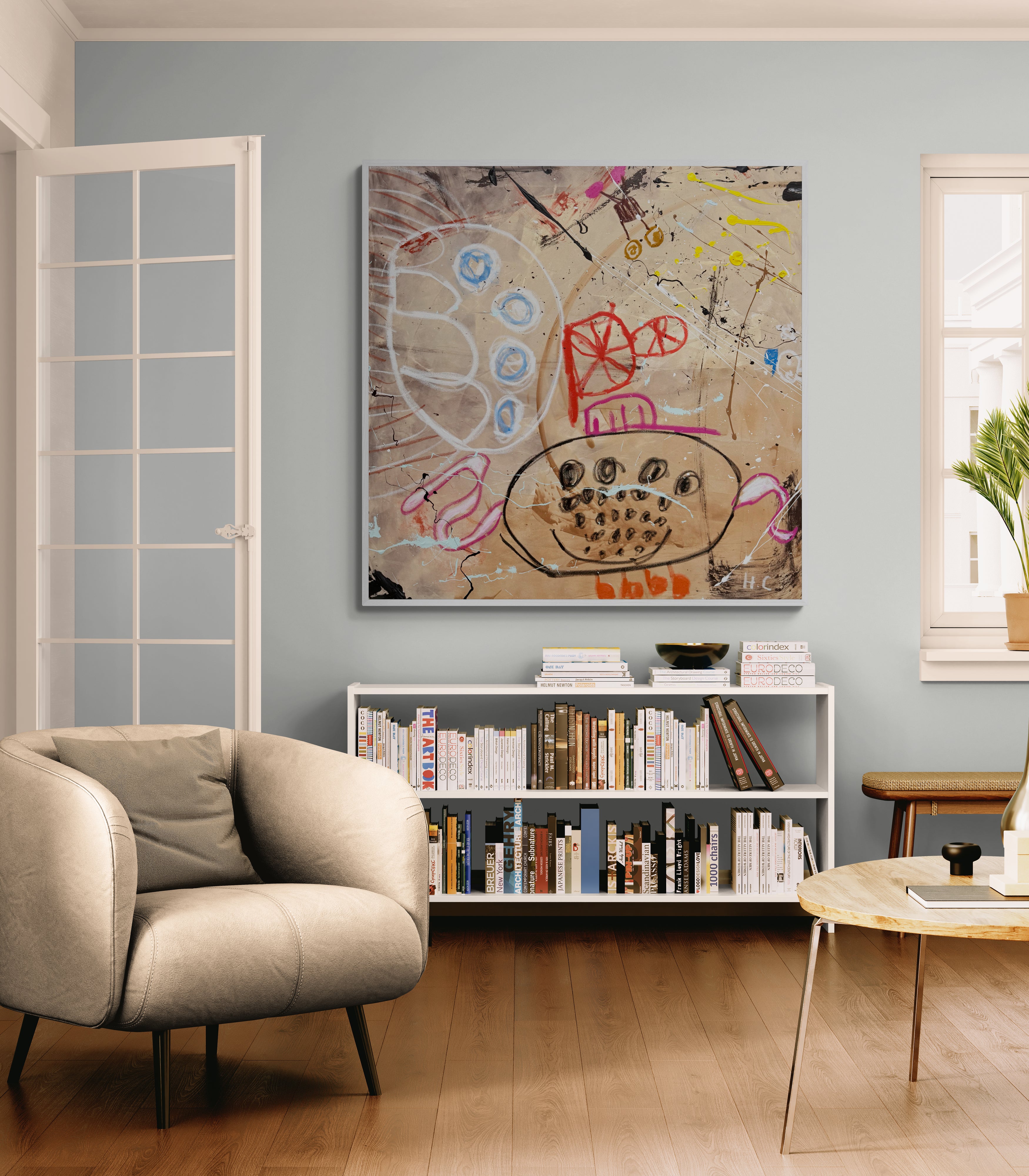 Mr Monsterhead- Original Art 120cm x 120cm
