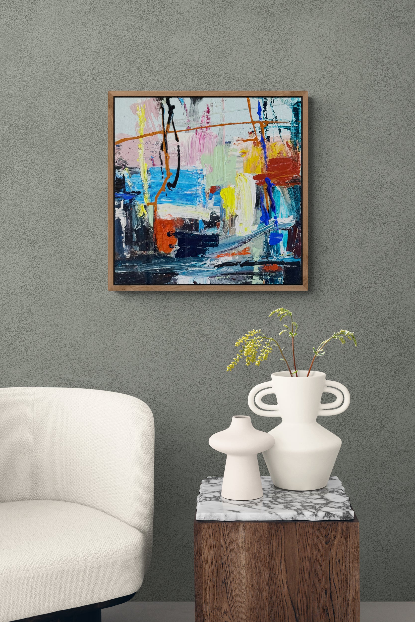 City Limits 30cm x 30cm Original Art