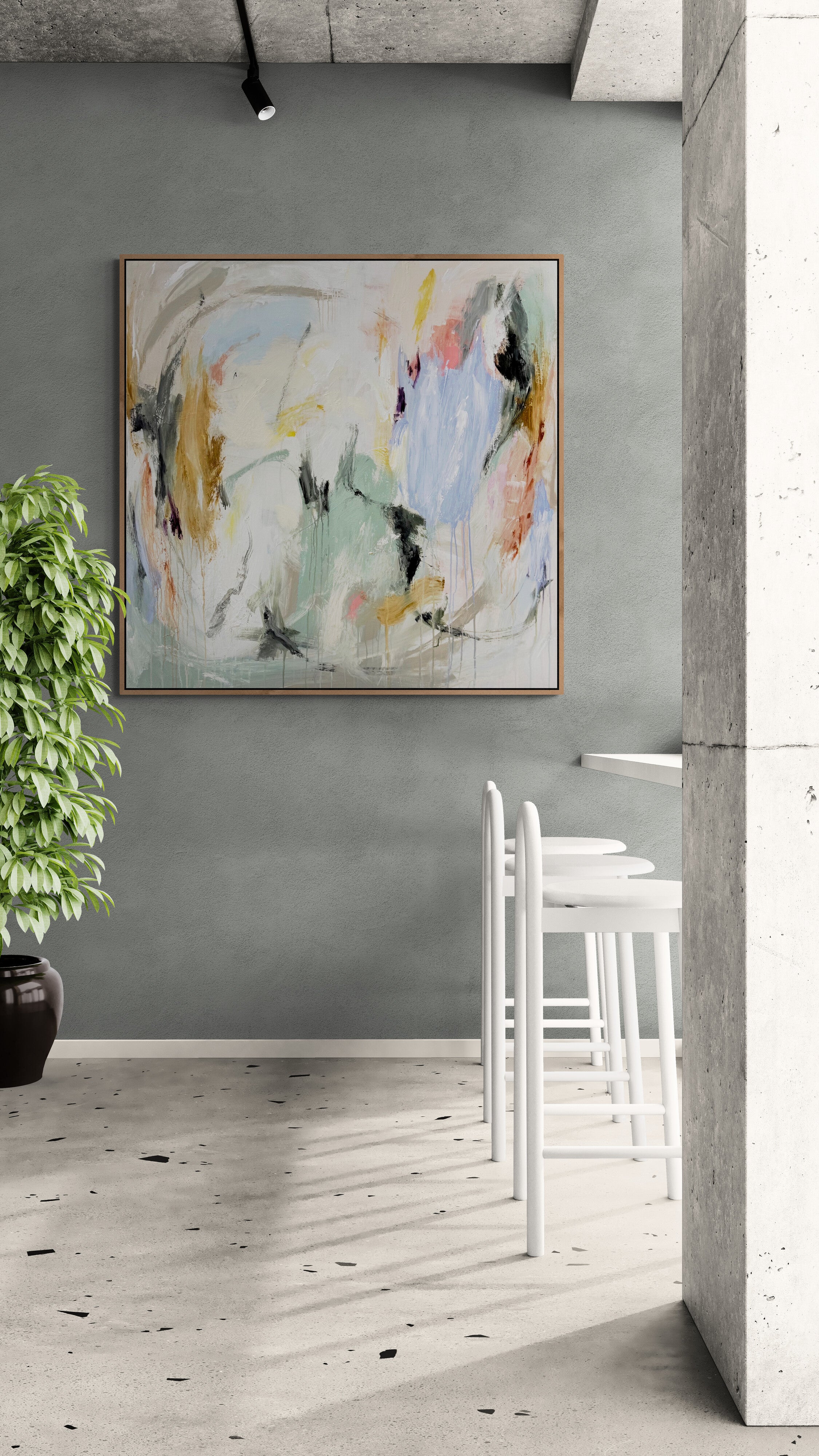 The Secret Garden 120cm x 120cm Original Art