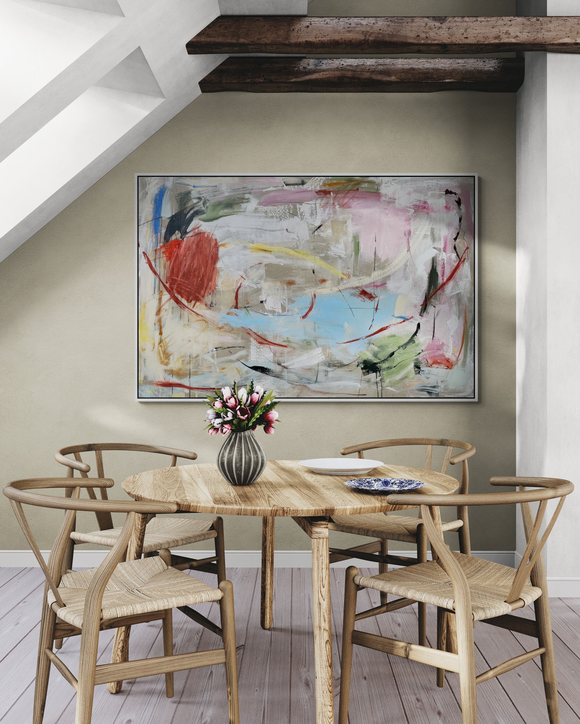 The Whale and The Rooster 150cm x 100cm Original Art
