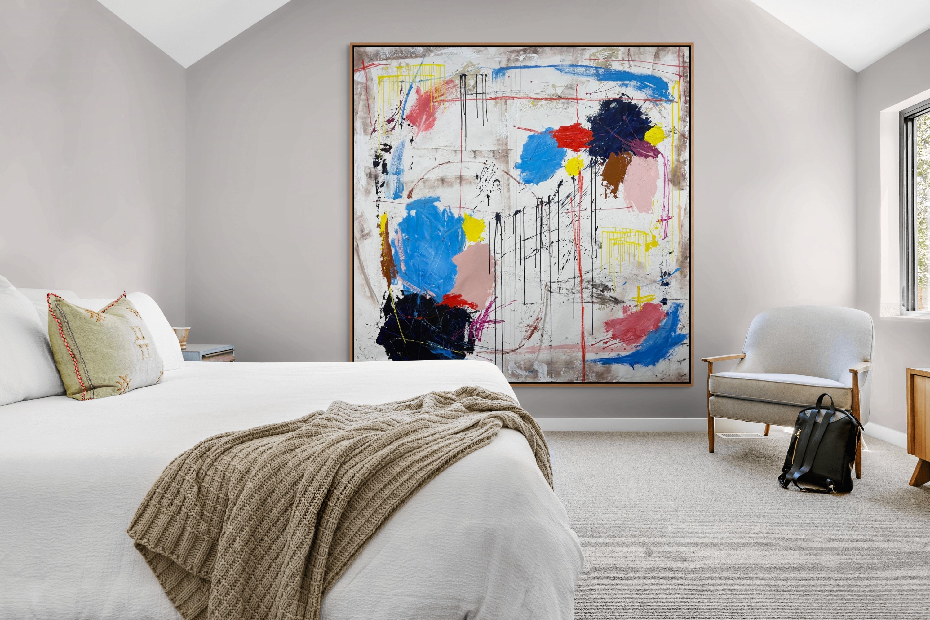 Three Little Birds Original Art 200cm x 200cm