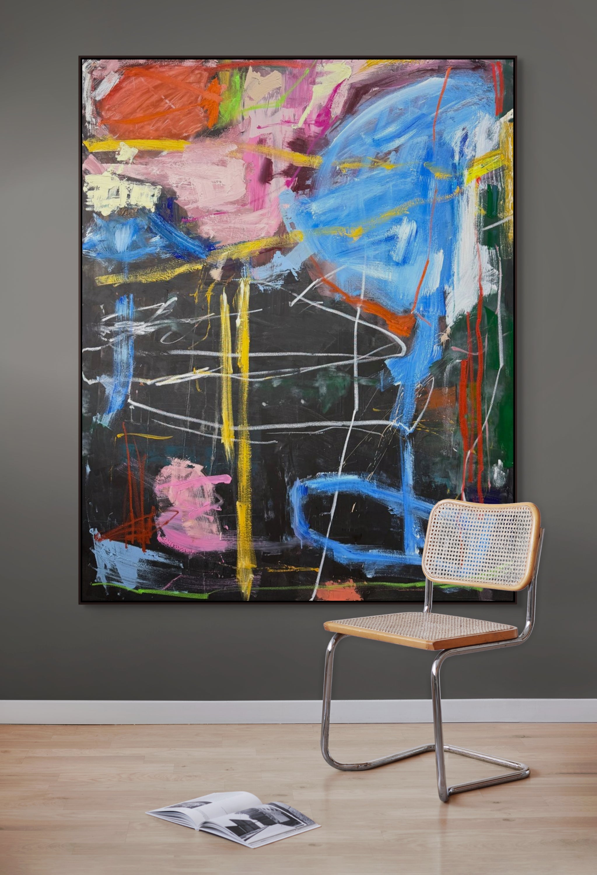 The Big Blue Whale- 152cm x 122cm Original Art