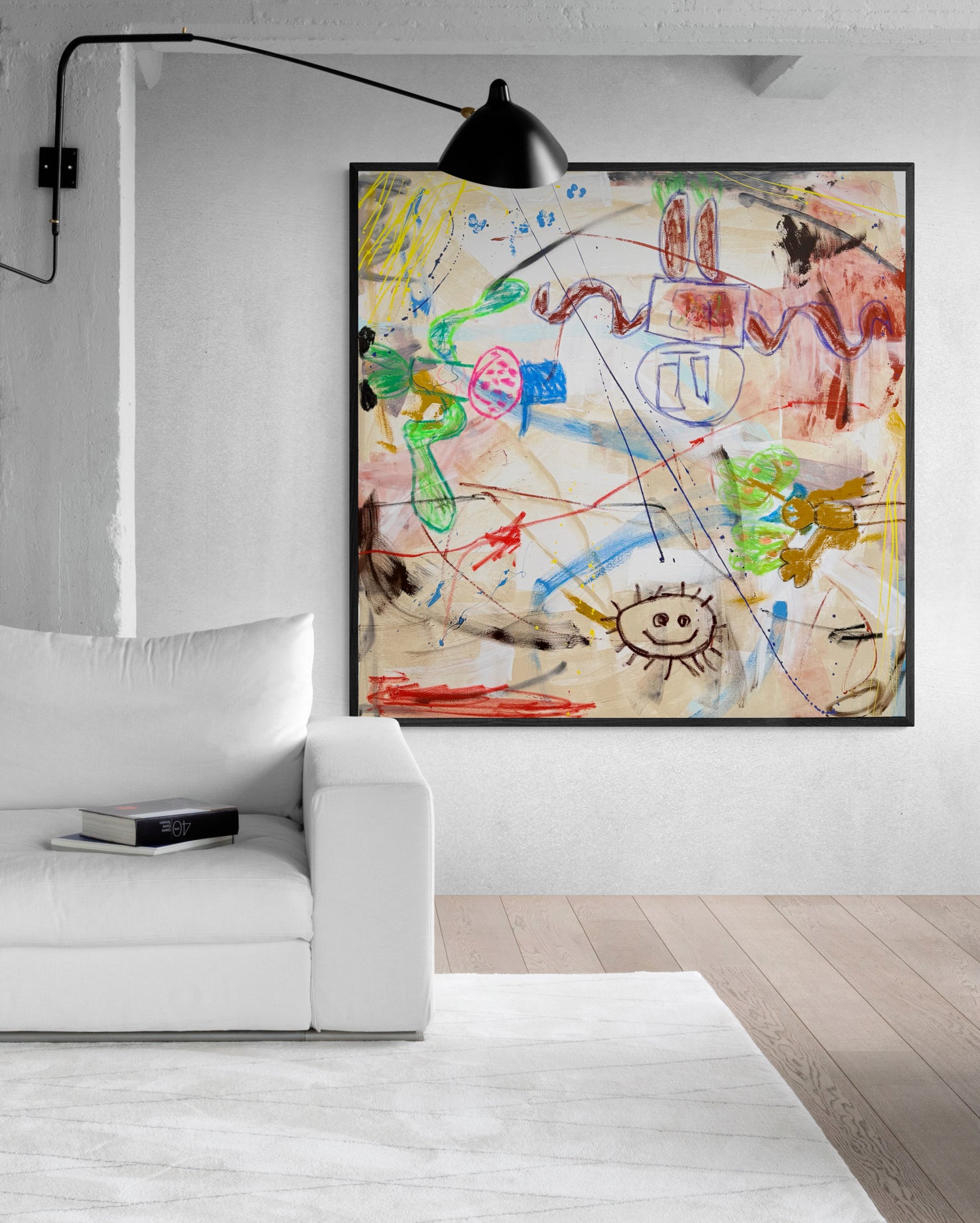 The Monster Meeting- Original Art 120cm x 120cm