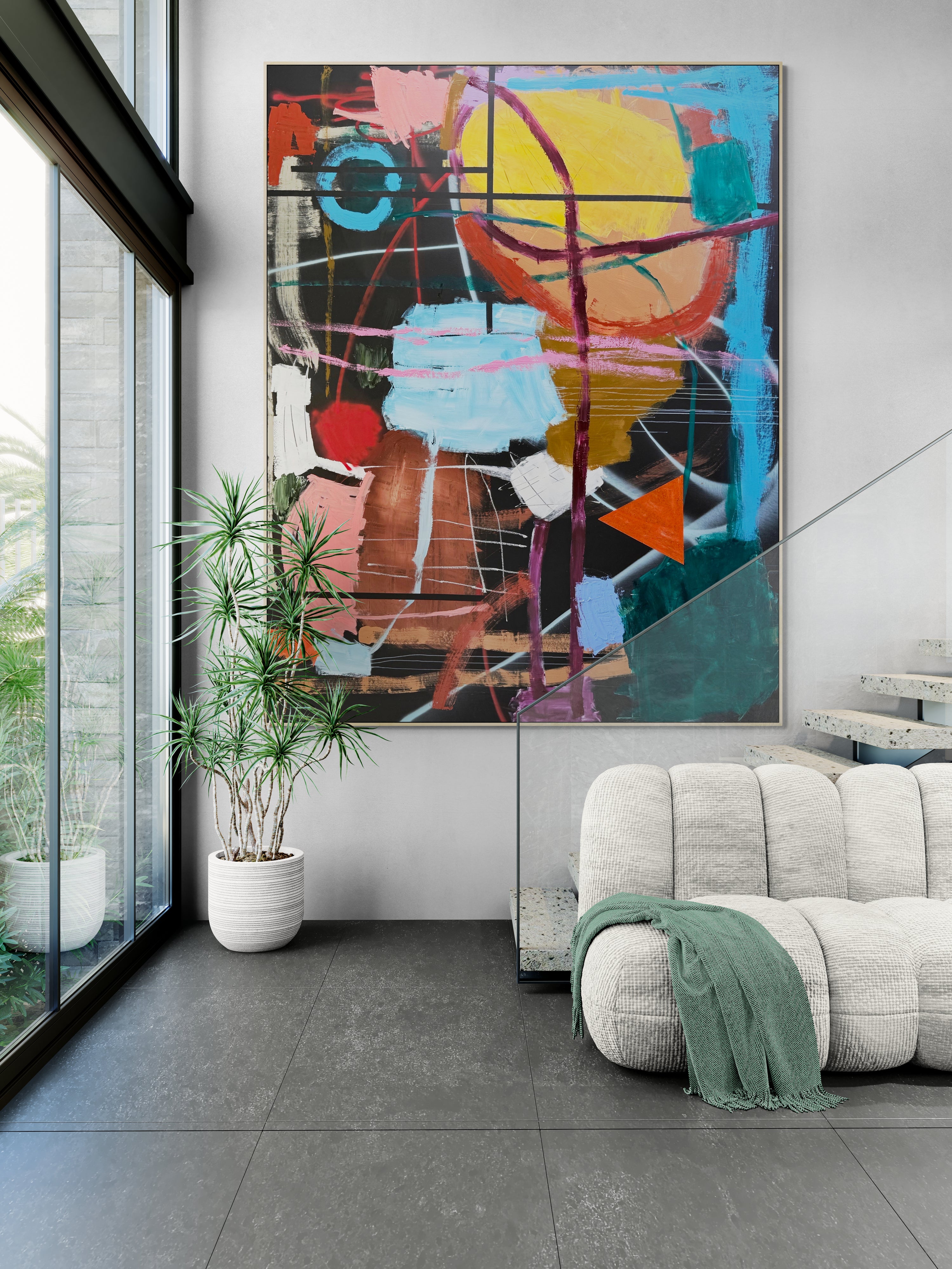 Pyramids - Original Art 260cm x 200cm