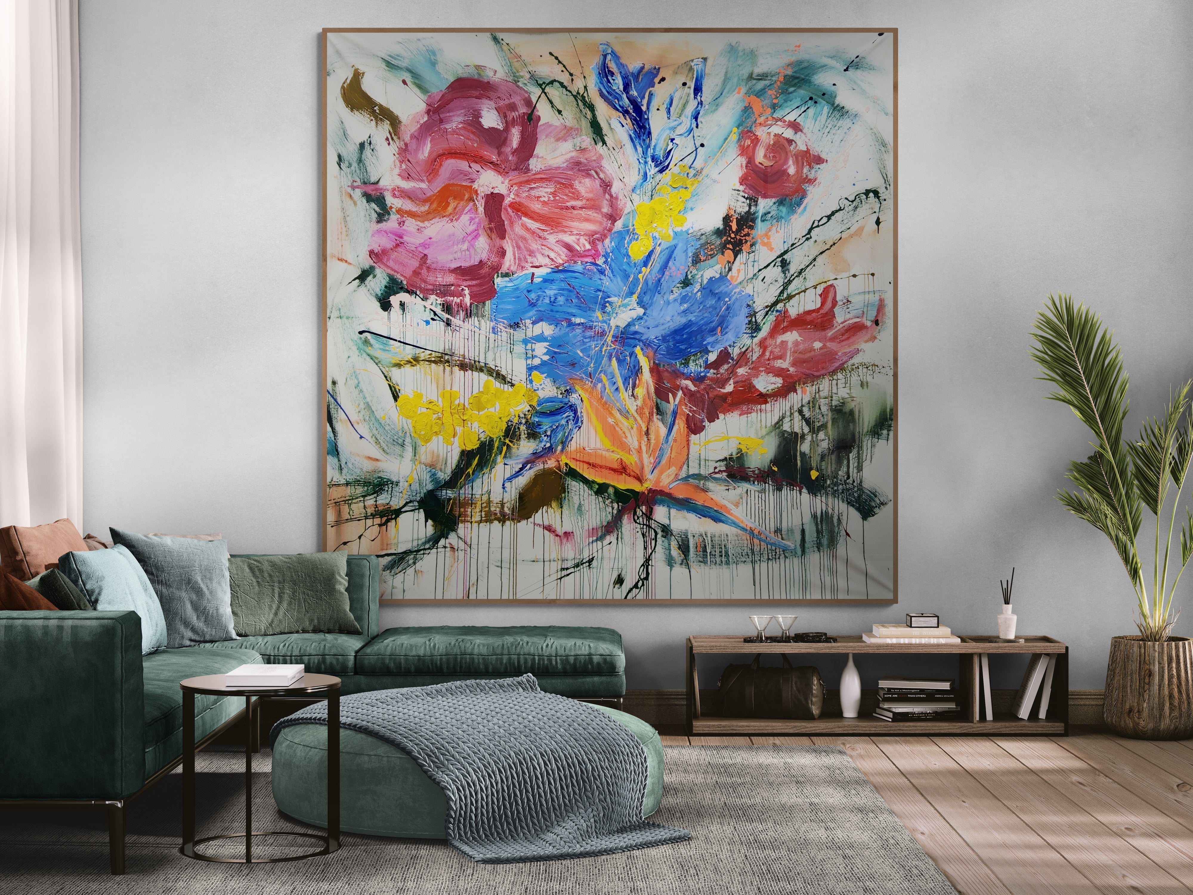 Strelitzia - Original Art 200cm x 200cm