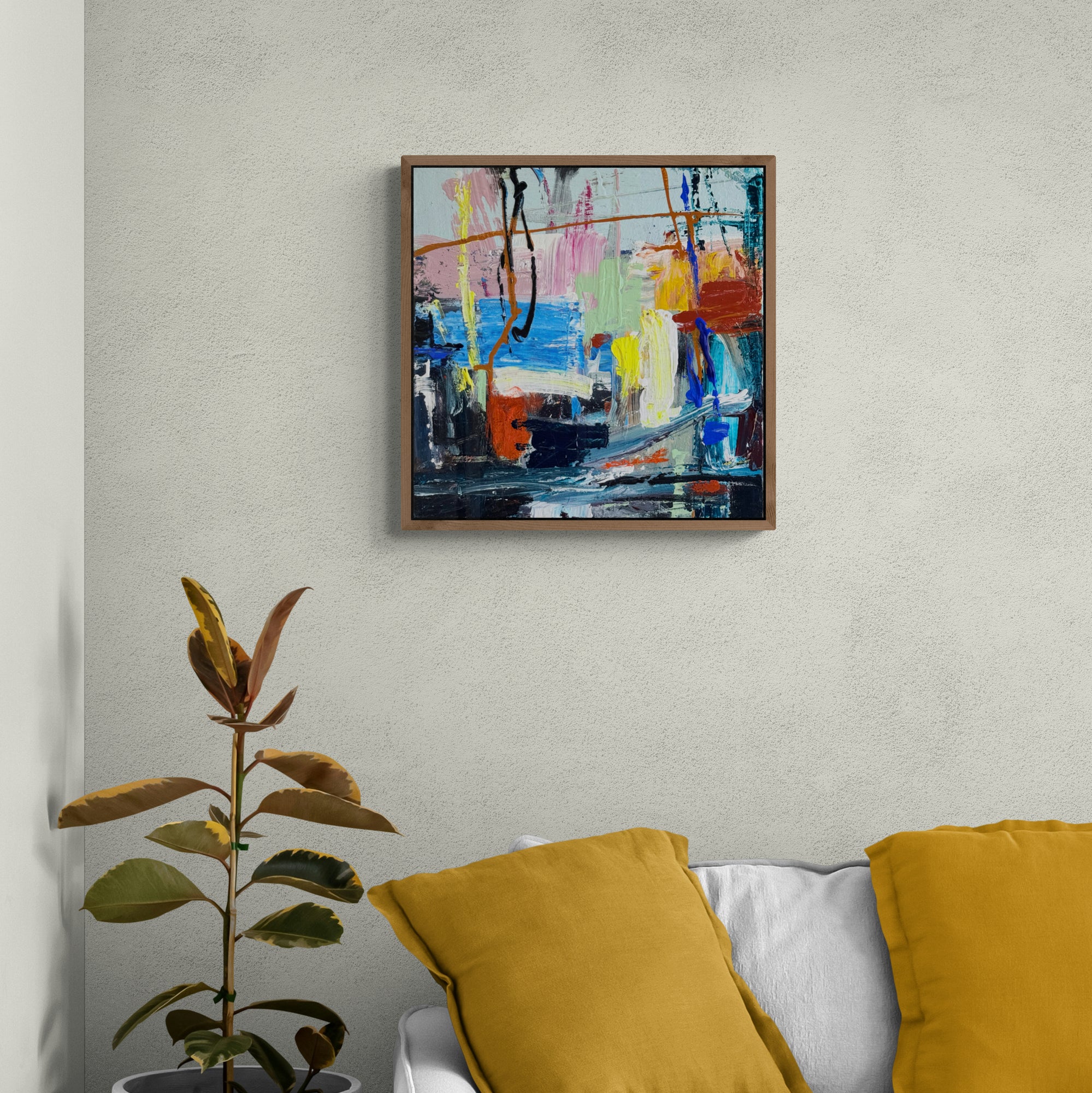 City Limits 30cm x 30cm Original Art