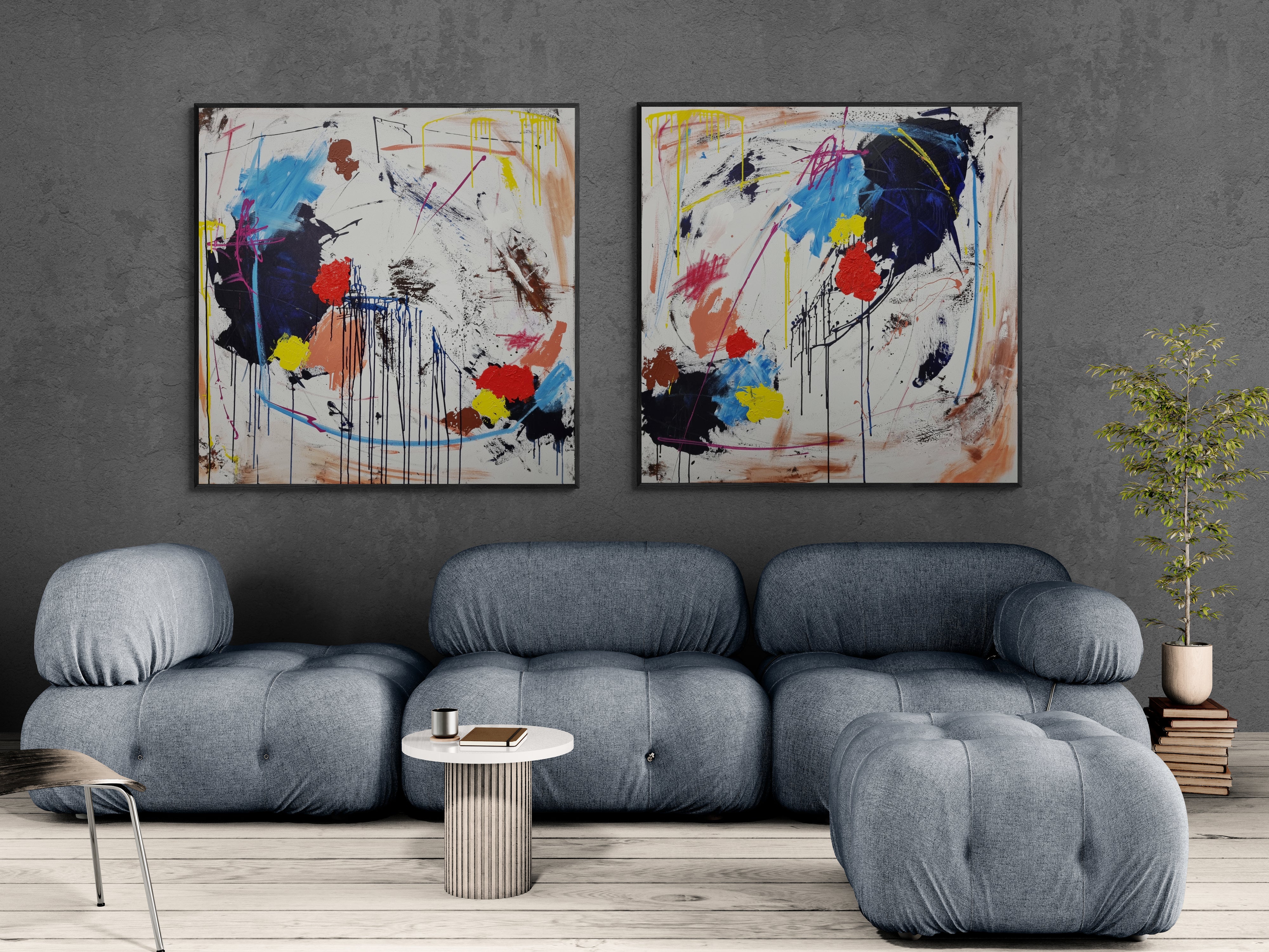 Forget Me Not 240cm x 120cm Original Art