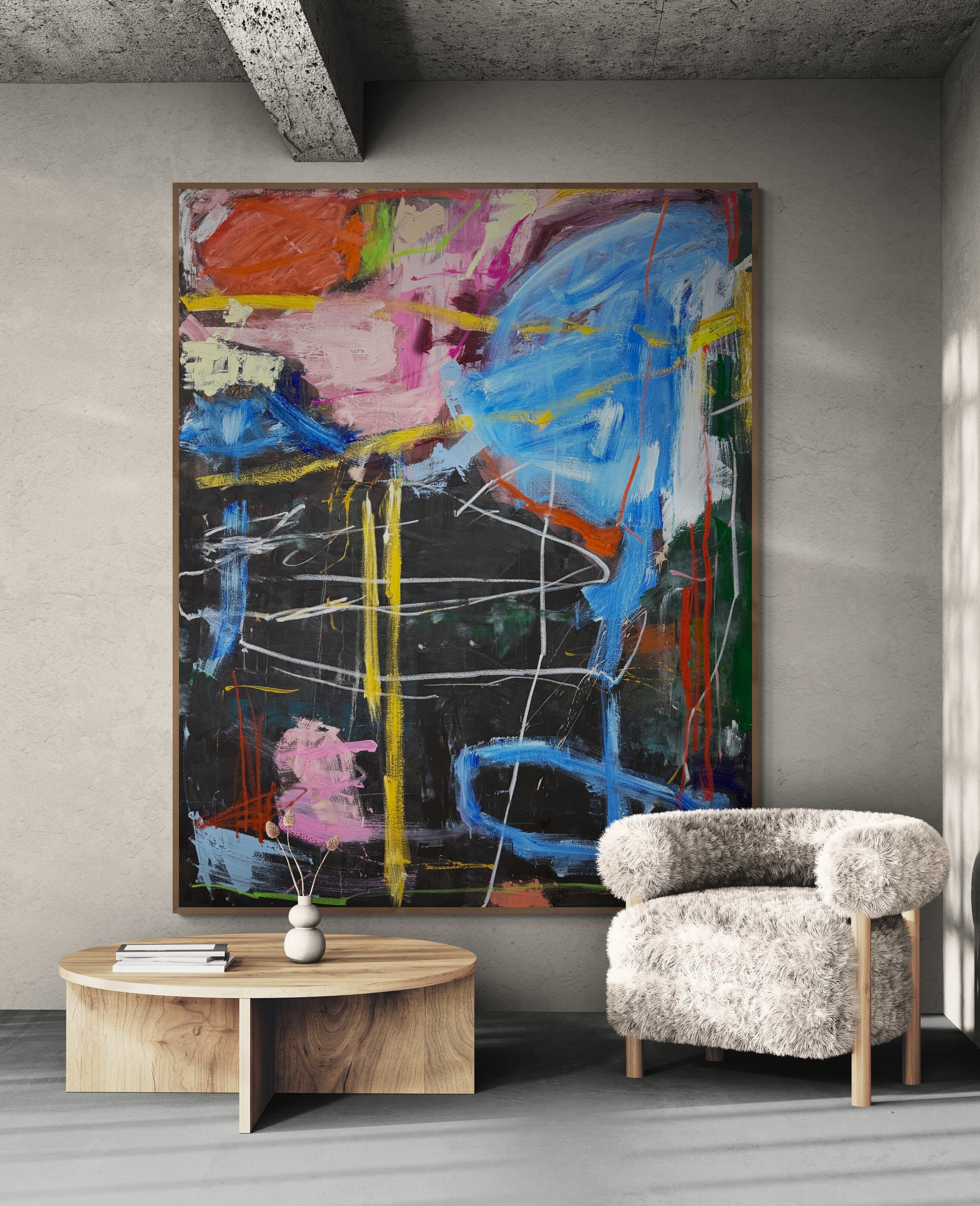 The Big Blue Whale- 152cm x 122cm Original Art