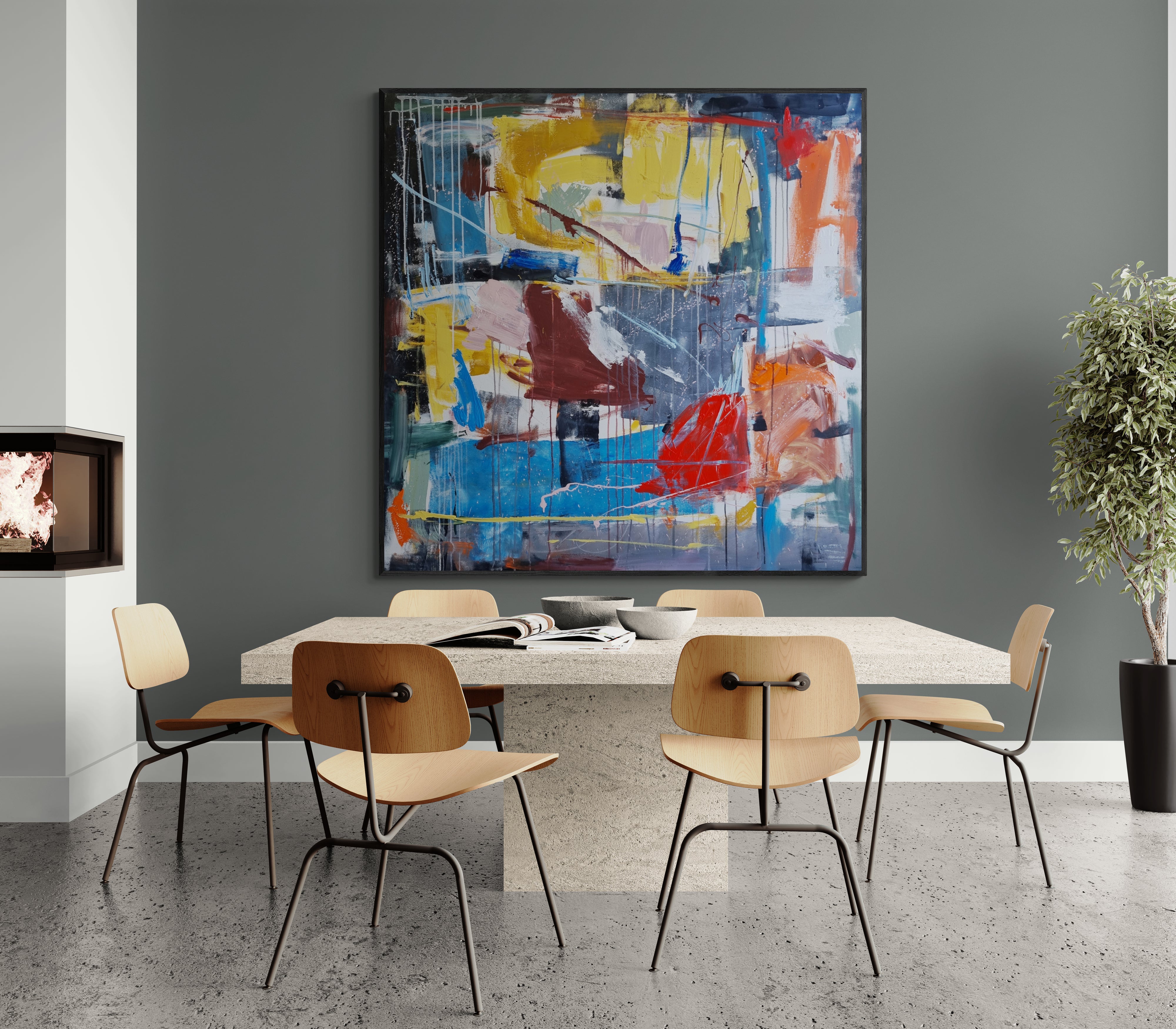Walking on Sunshine- Original Art 120cm x 120cm