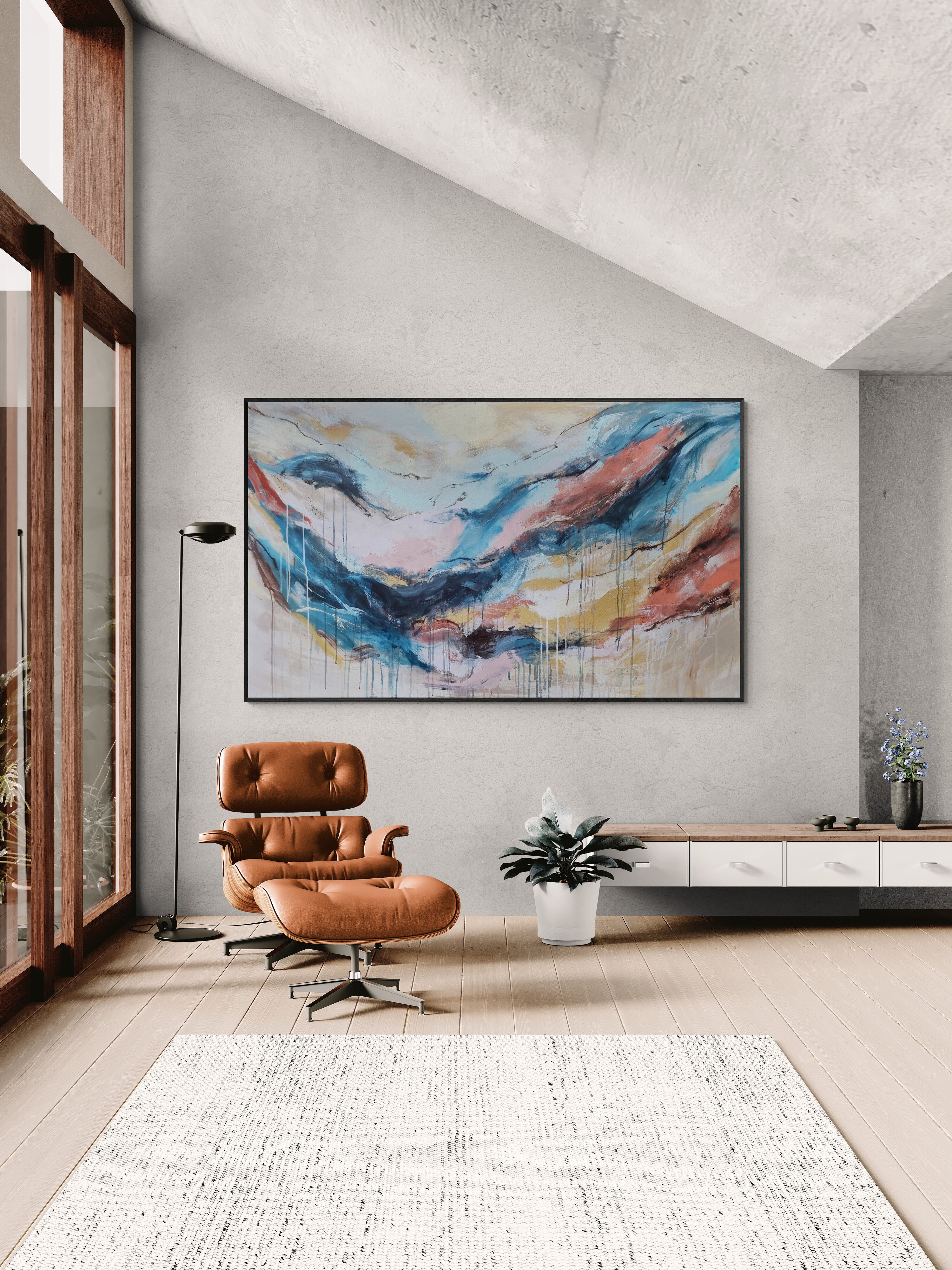 Sunshowers 152cm x 90cm Original Art