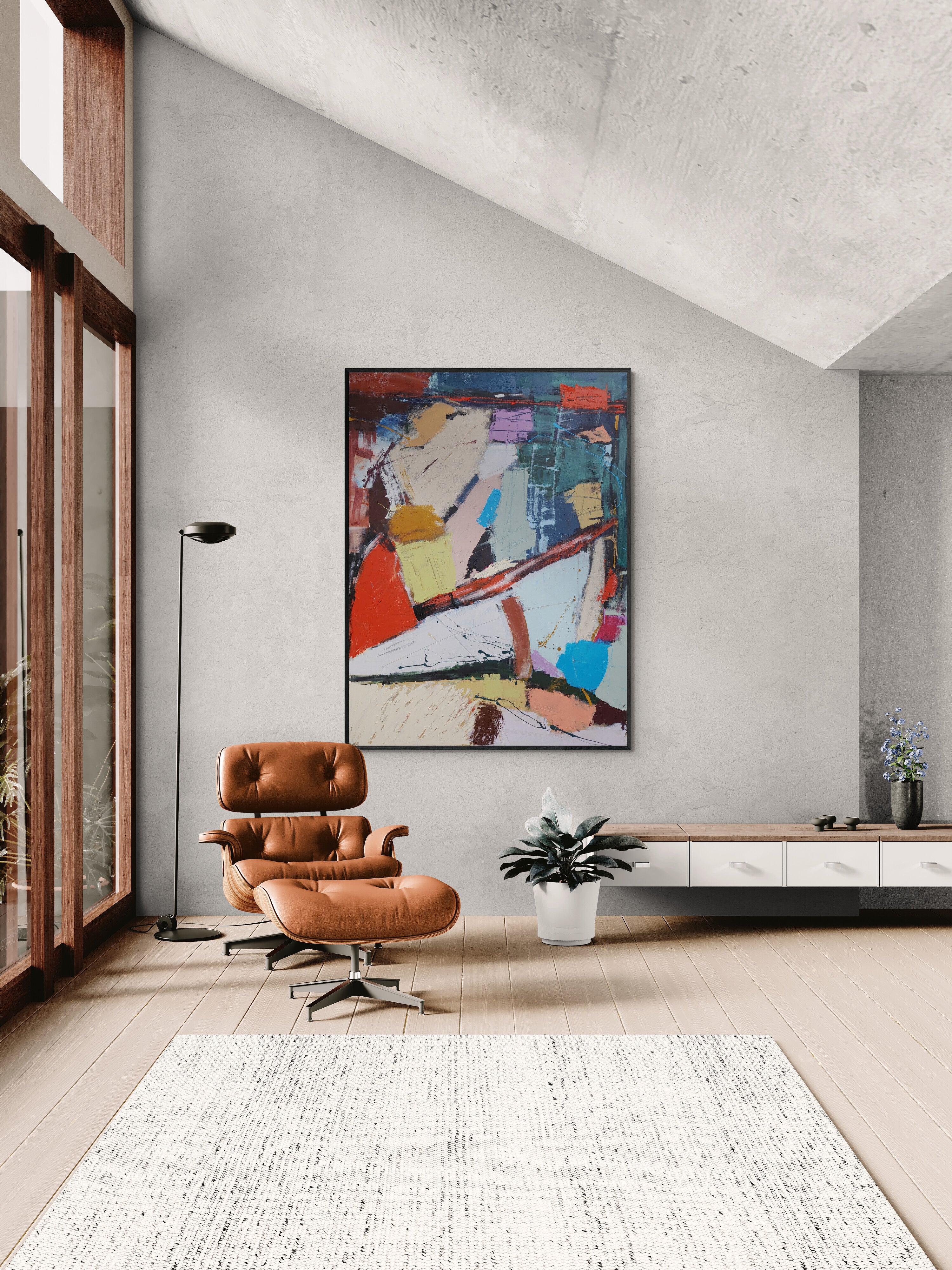 In The City 120cm x 90cm Original Art