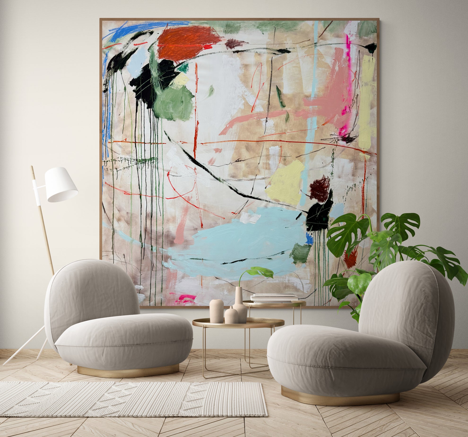 The Good Life-Original Art 200cm x 200cm