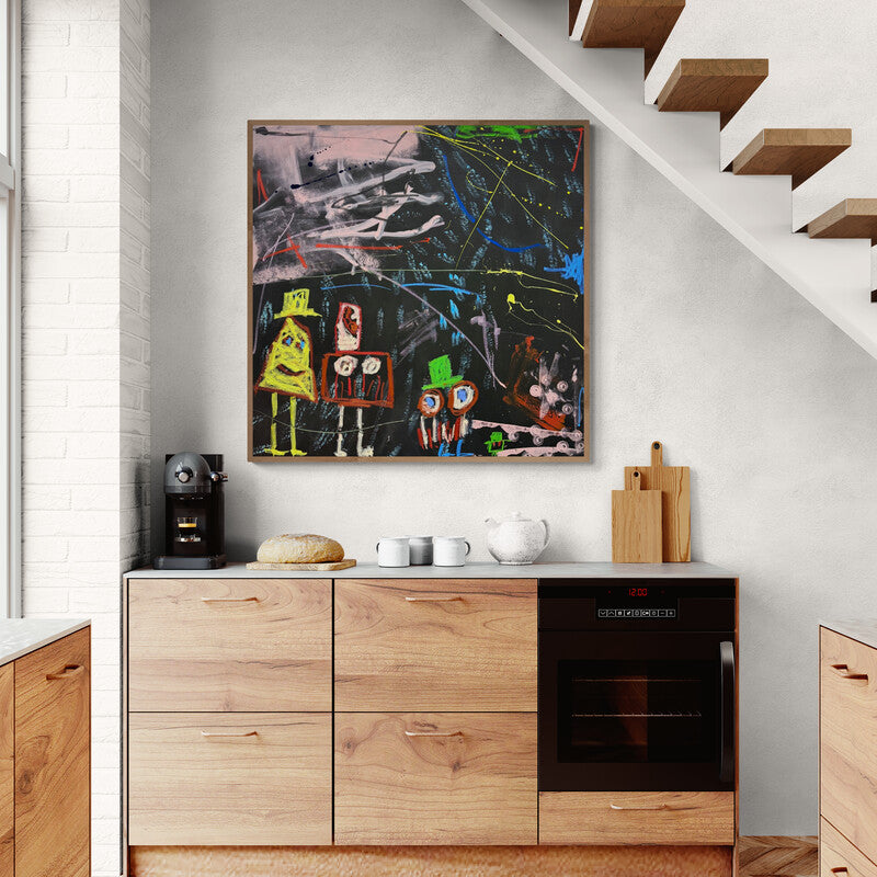 The Mad HattersTea Party- Original Art 100cm x 100cm