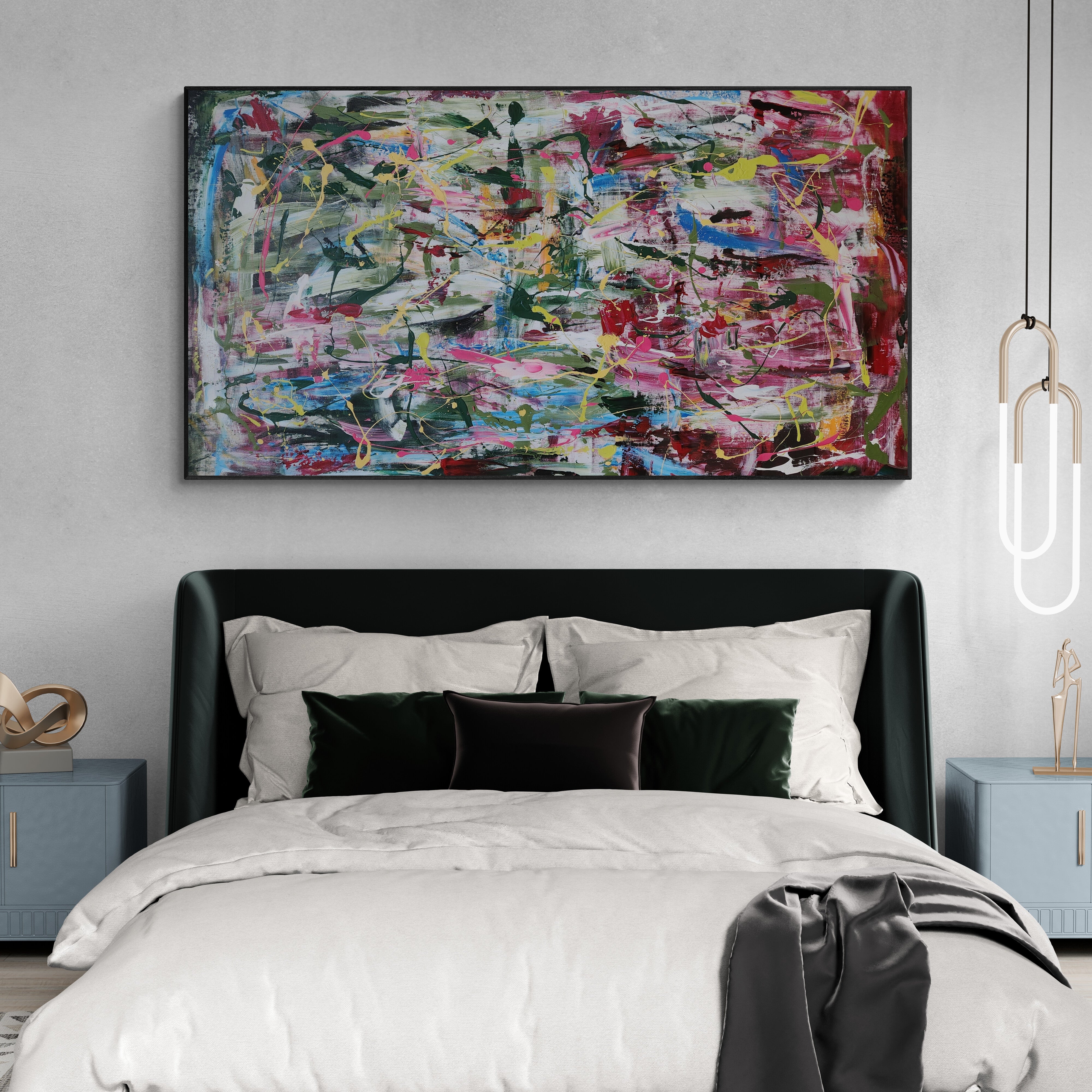 Blueberries 90cm x 170cm Original Art