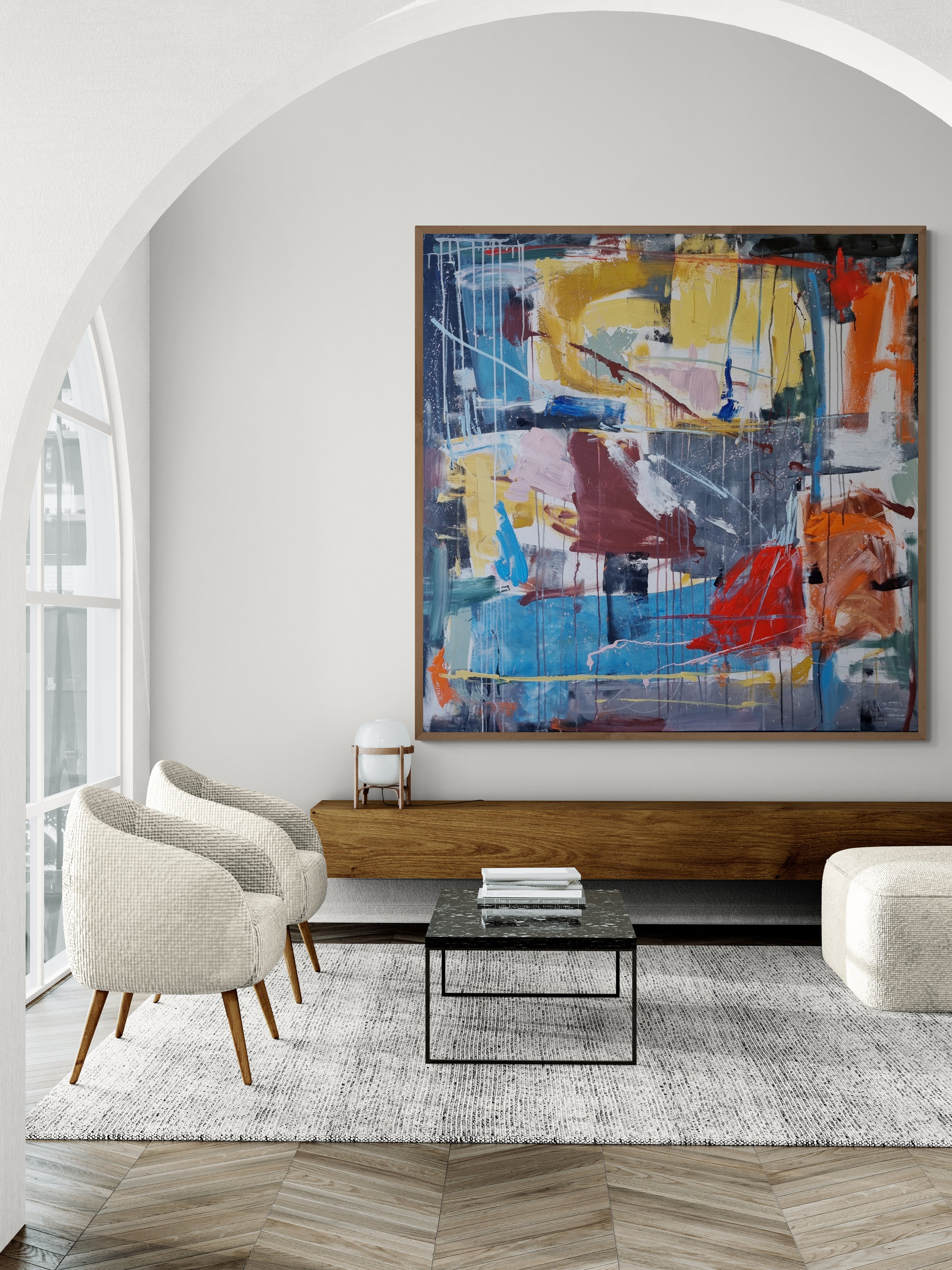 Walking on Sunshine- Original Art 120cm x 120cm