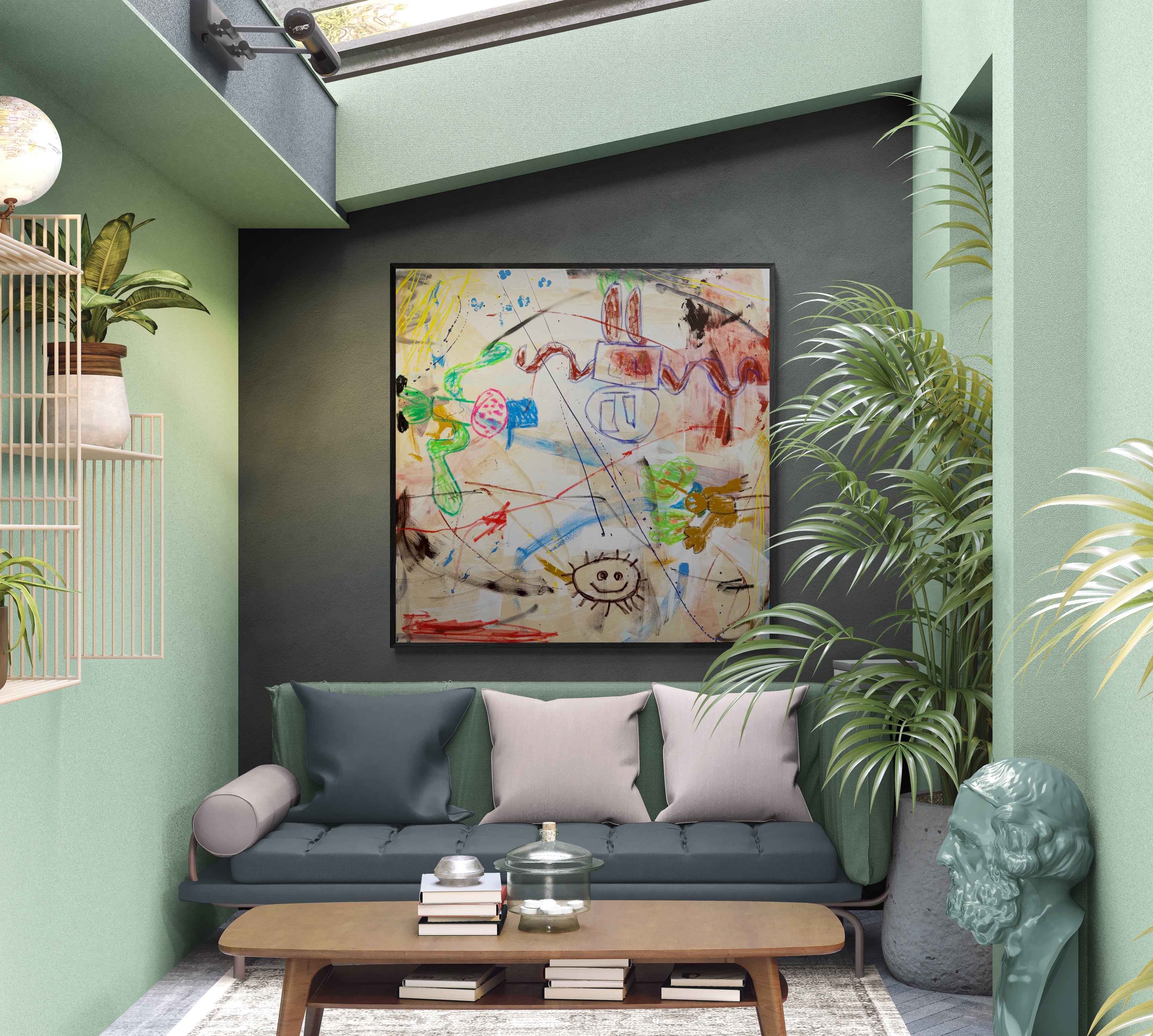 The Monster Meeting- Original Art 120cm x 120cm