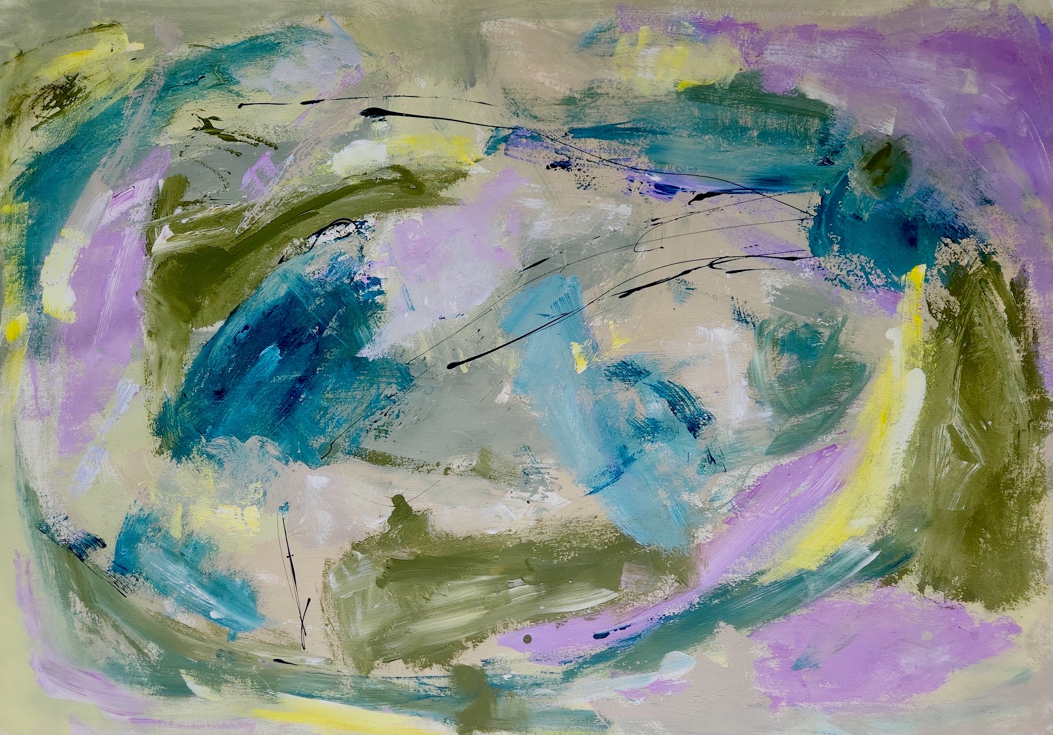 THE PURPLE VIOLET 150cm x 100cm Original Art