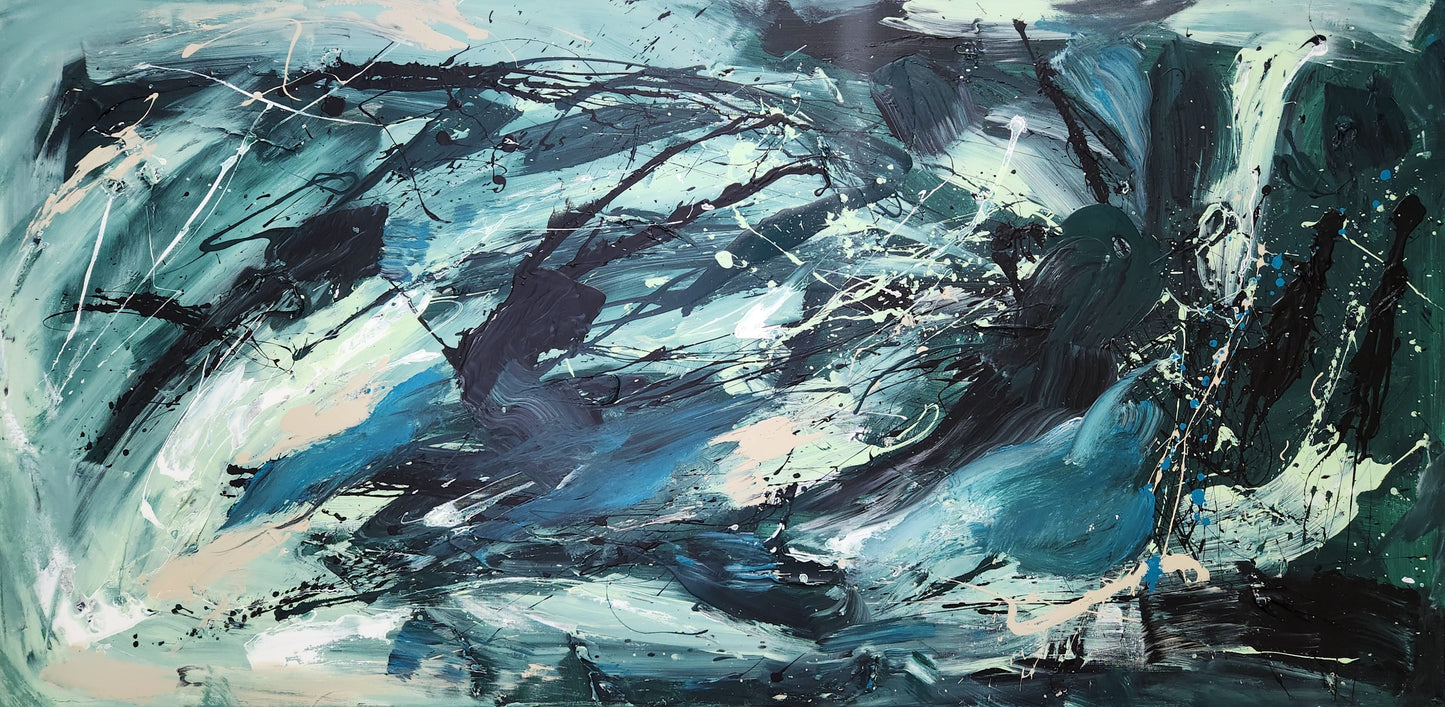 Emerald River- Original Art 182cm x 90cm