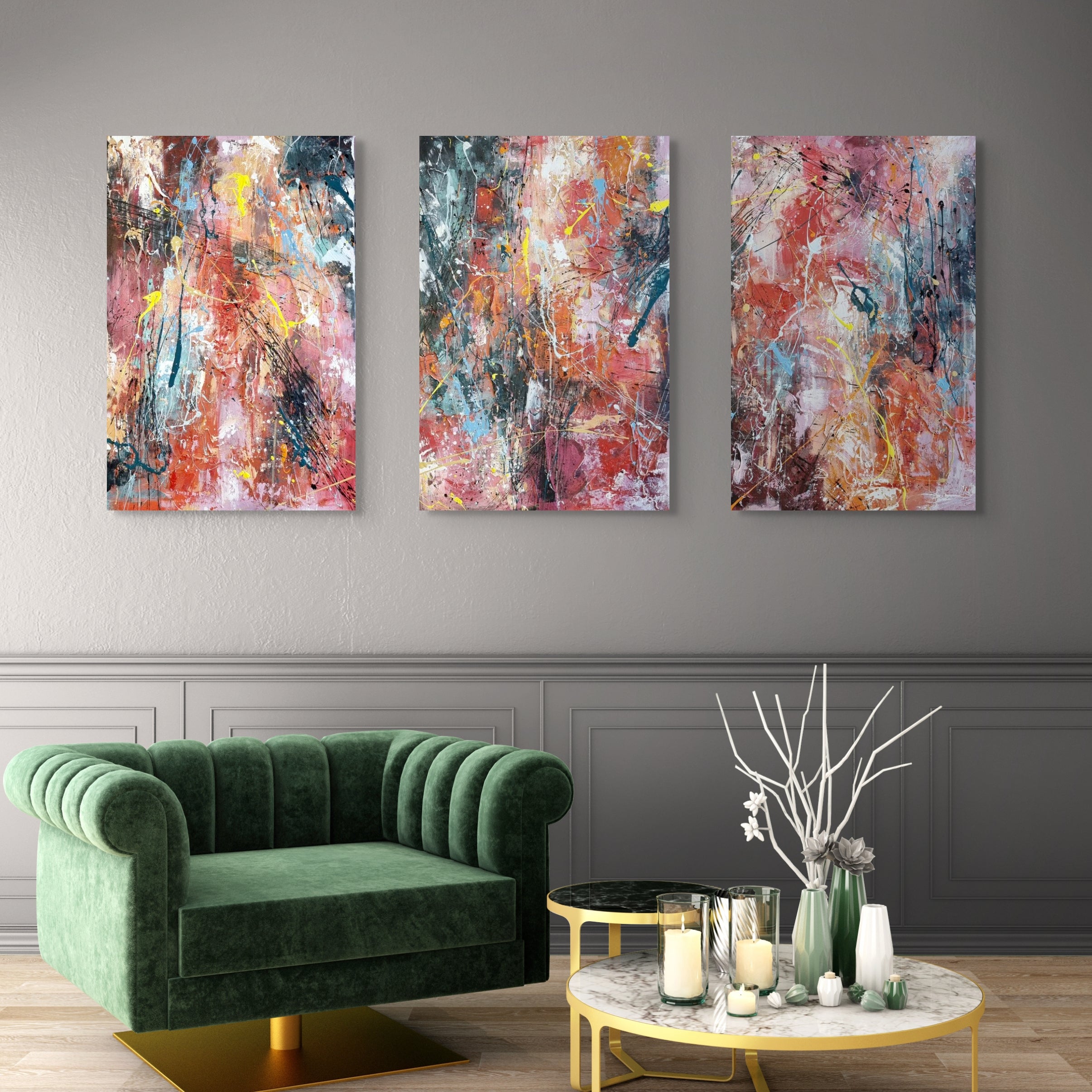 Galixies 182cm x 87cm  Original Art