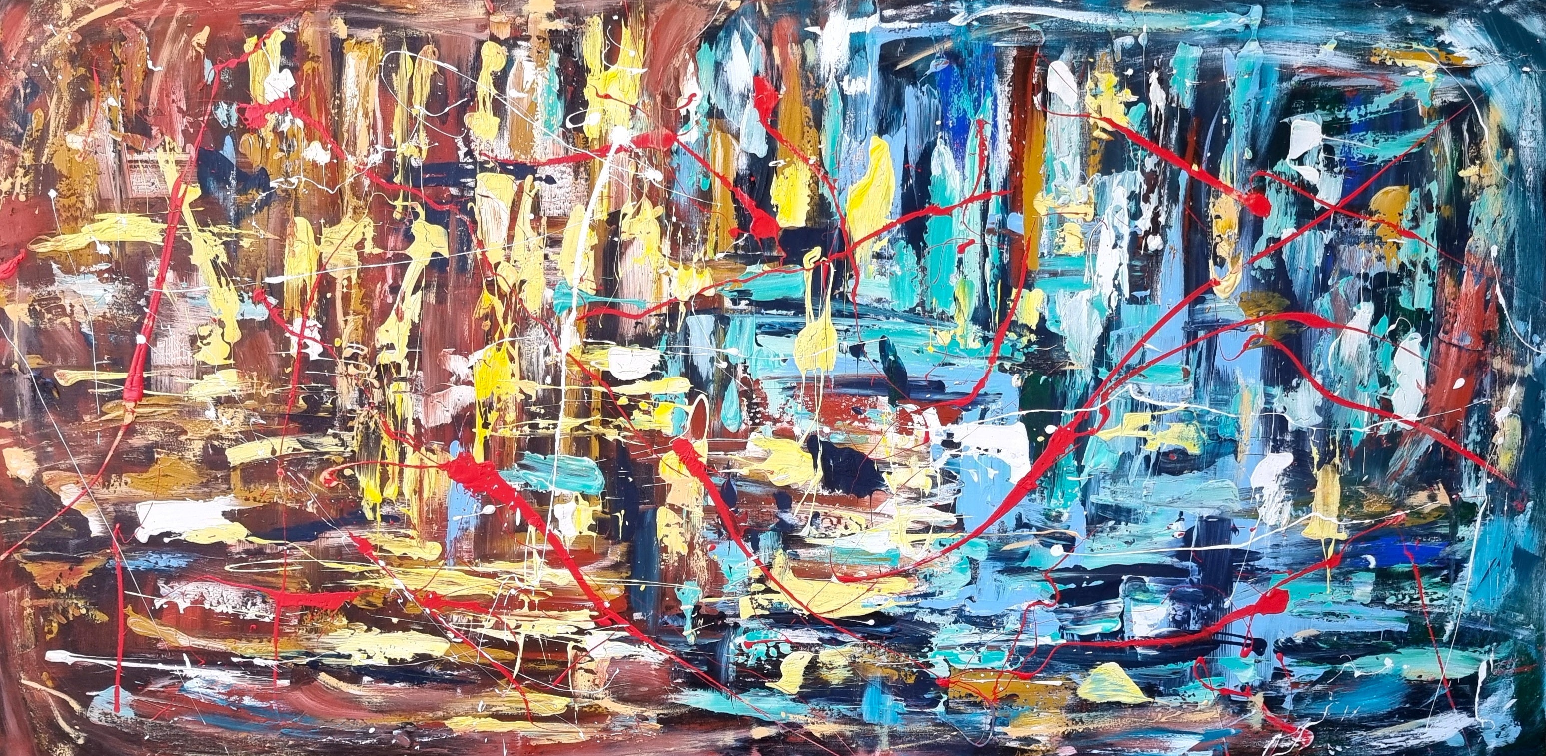 Eighteen Shots - Original Art 182cm x 90cm