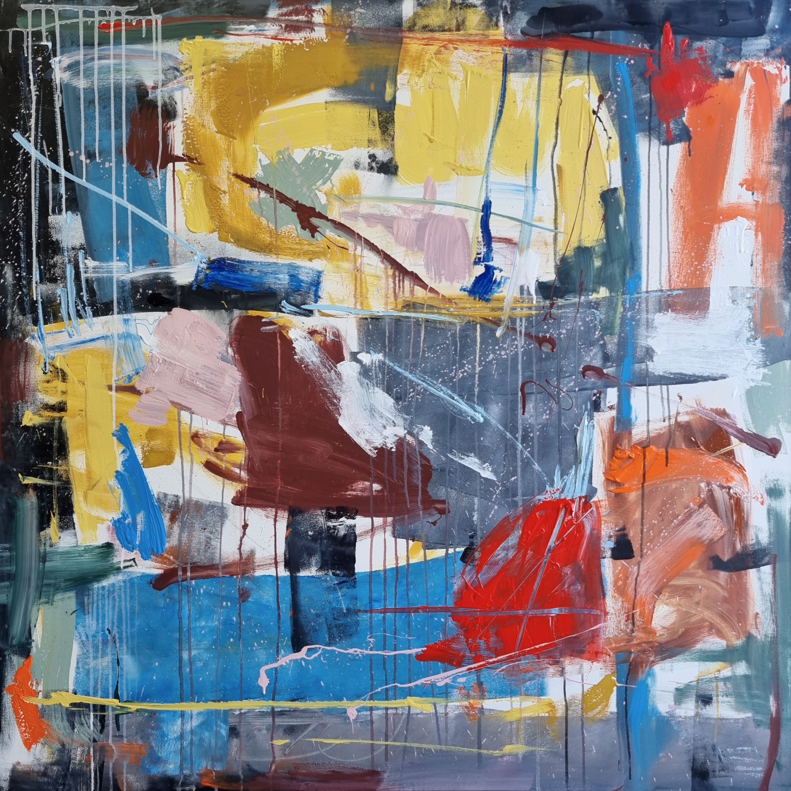 Walking on Sunshine- Original Art 120cm x 120cm