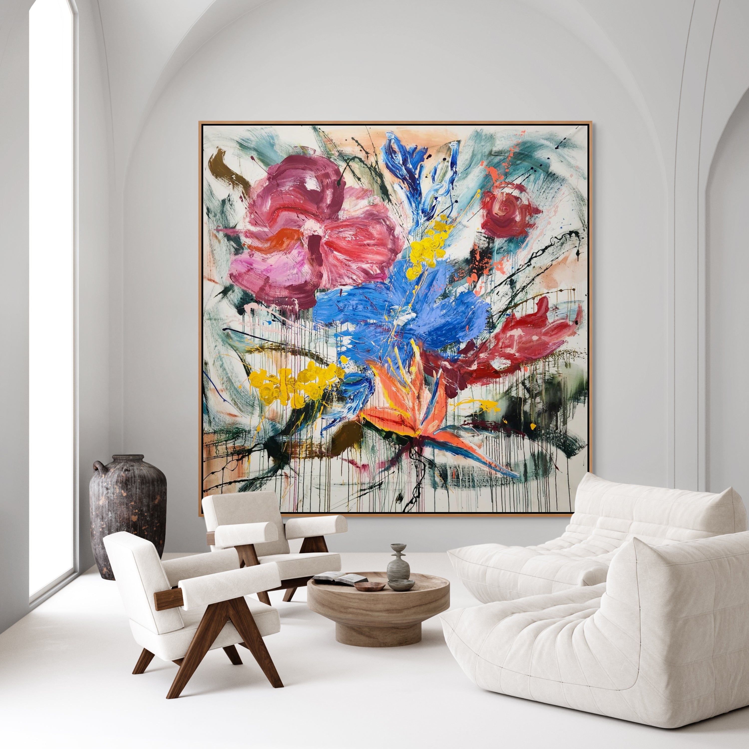 Strelitzia - Original Art 200cm x 200cm