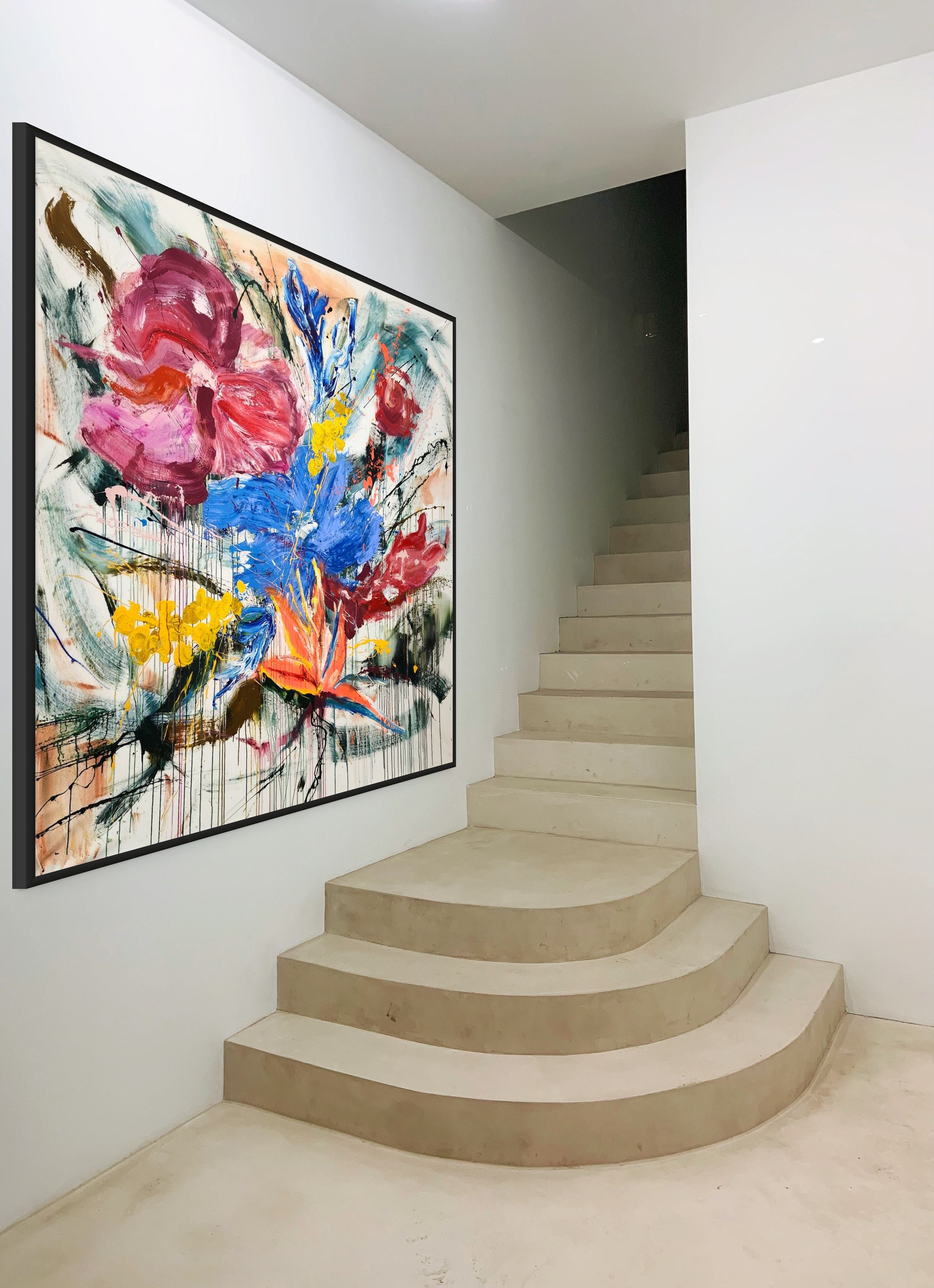 Strelitzia - Original Art 200cm x 200cm