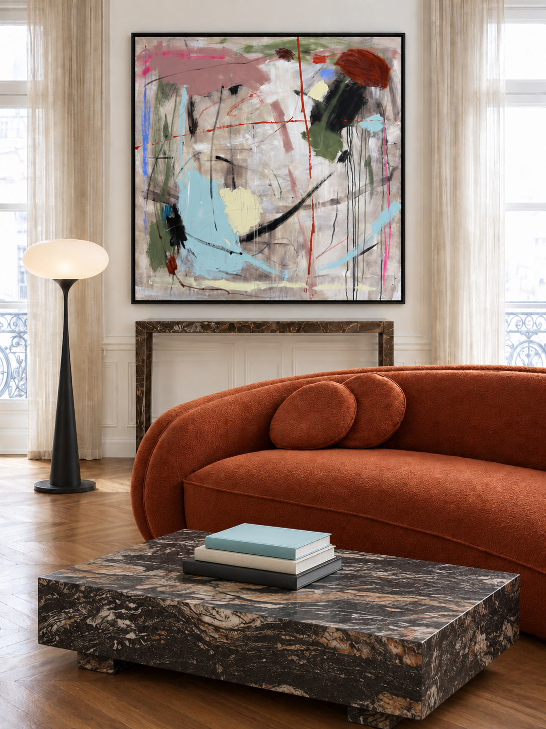 The Long Road Home 120cm x 120cm Original Art