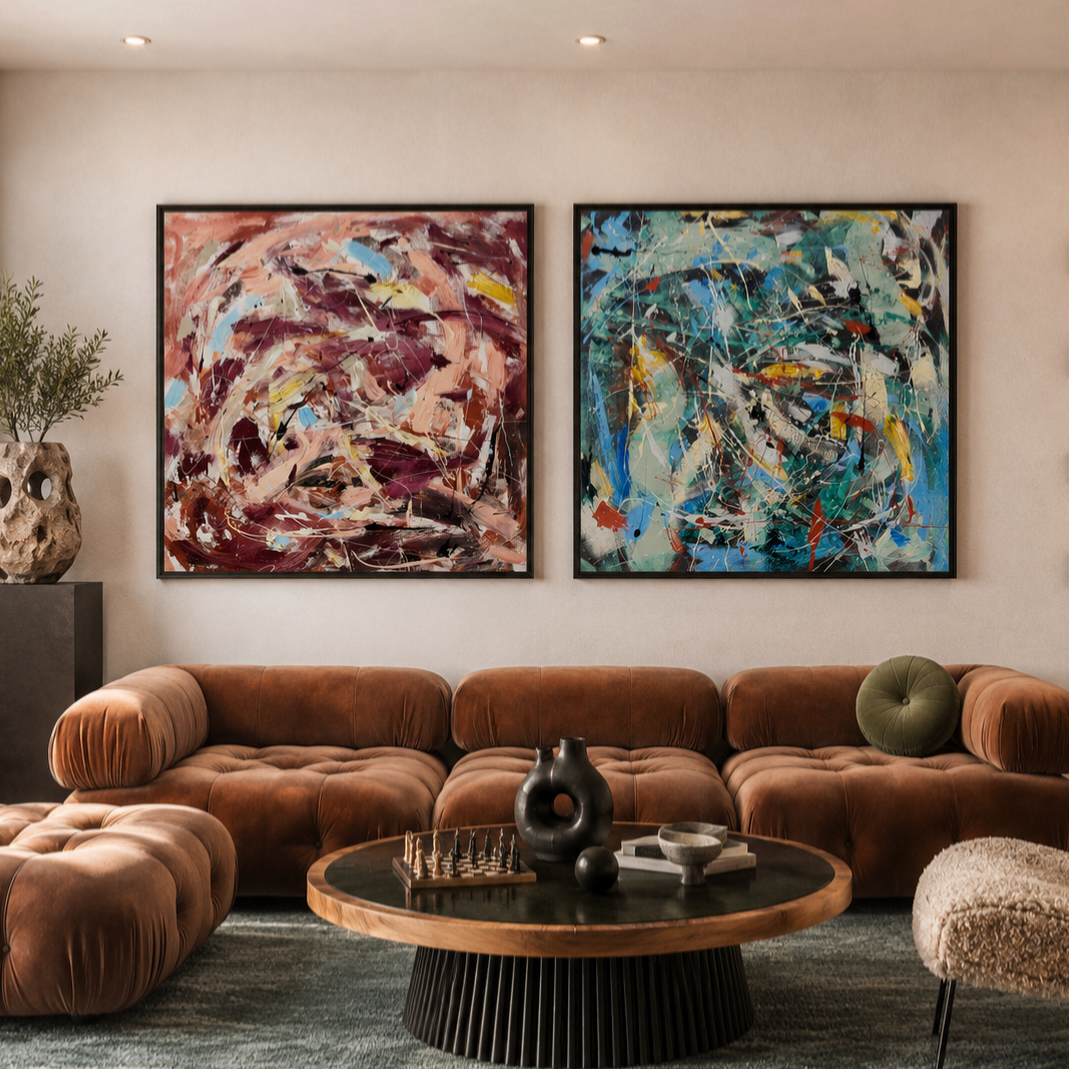 From Autumn to Winter  240cm x 120cm Original Art