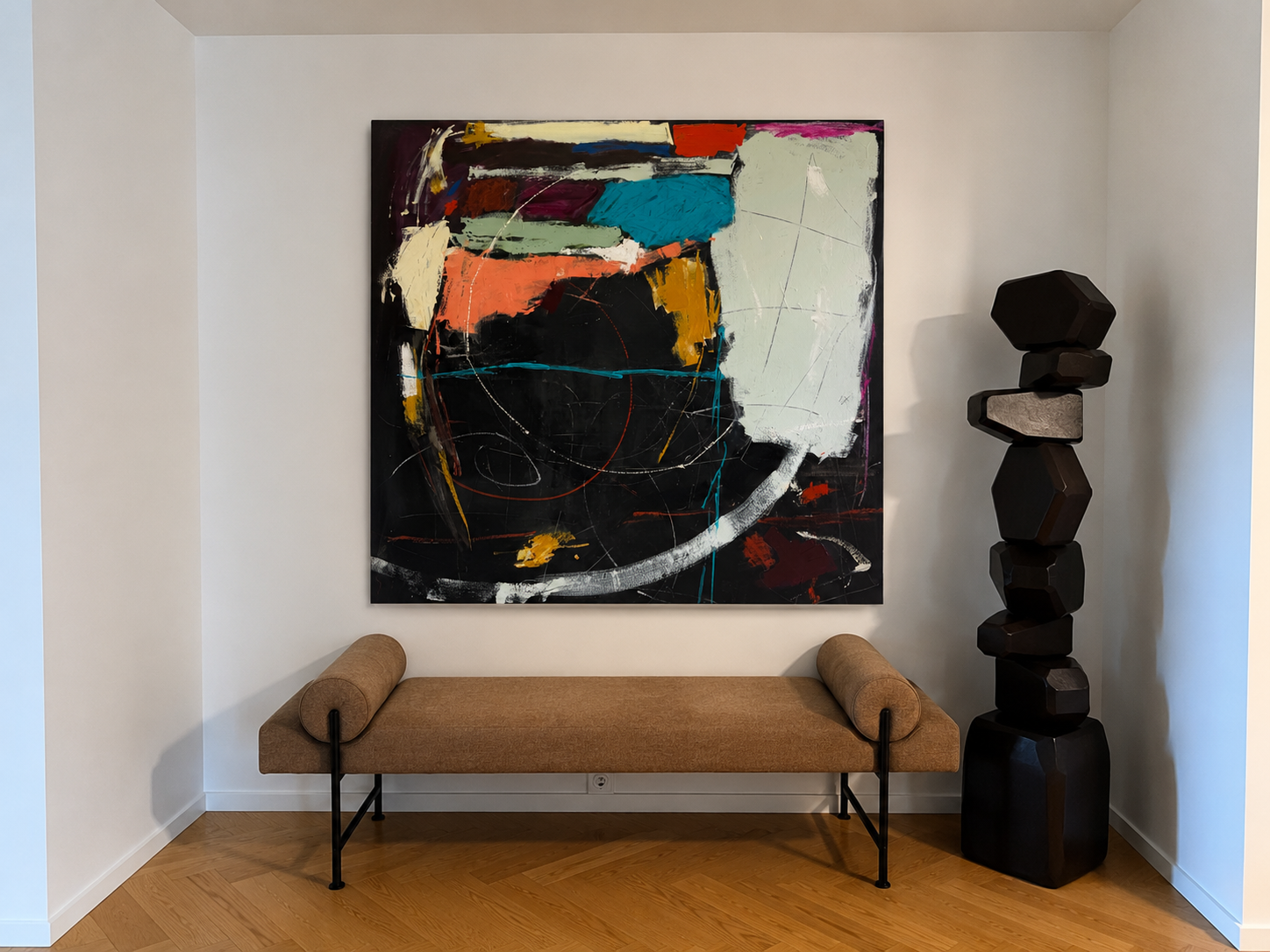 City Life 150cm x 150cm Original Art
