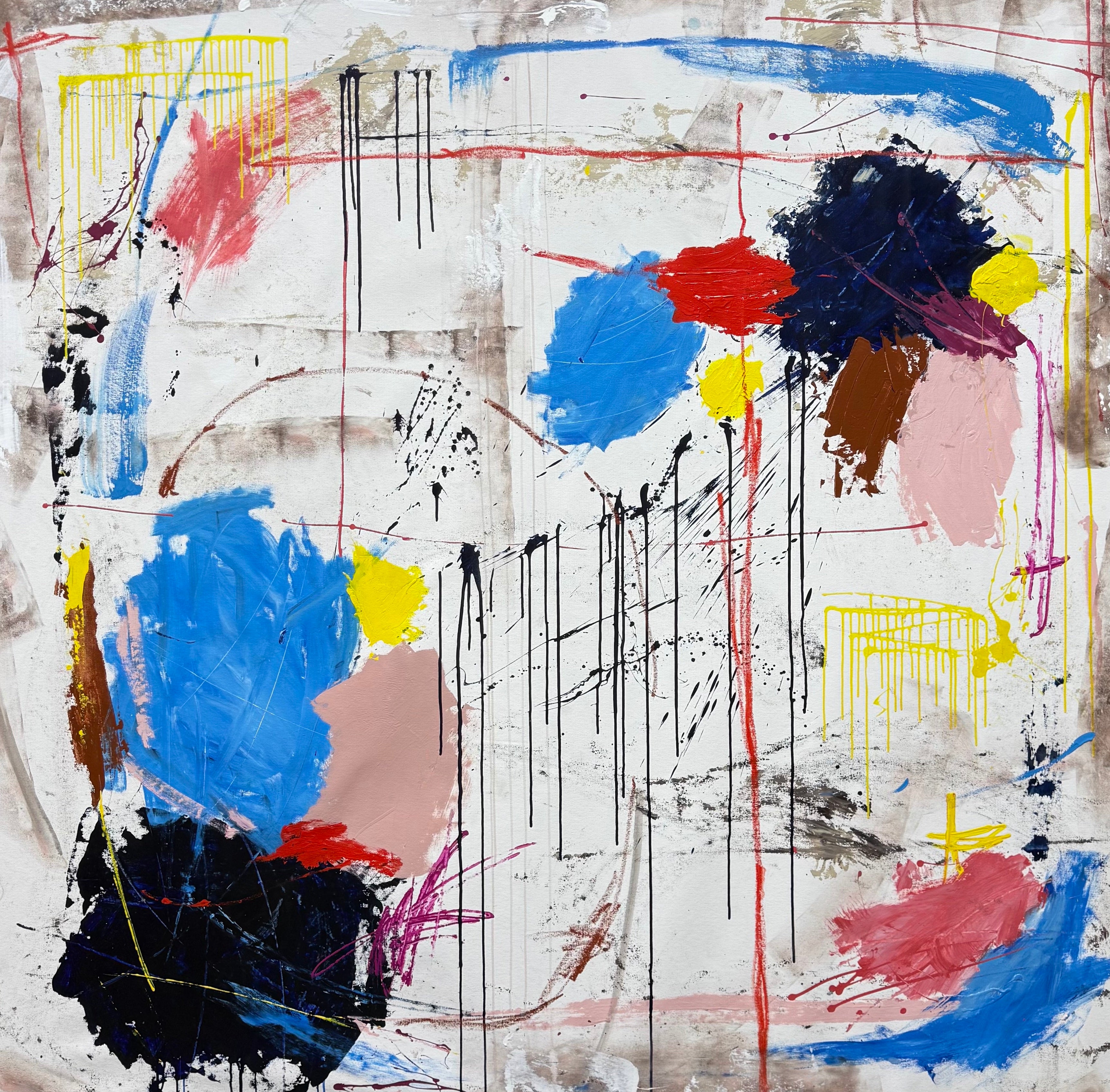 Three Little Birds Original Art 200cm x 200cm