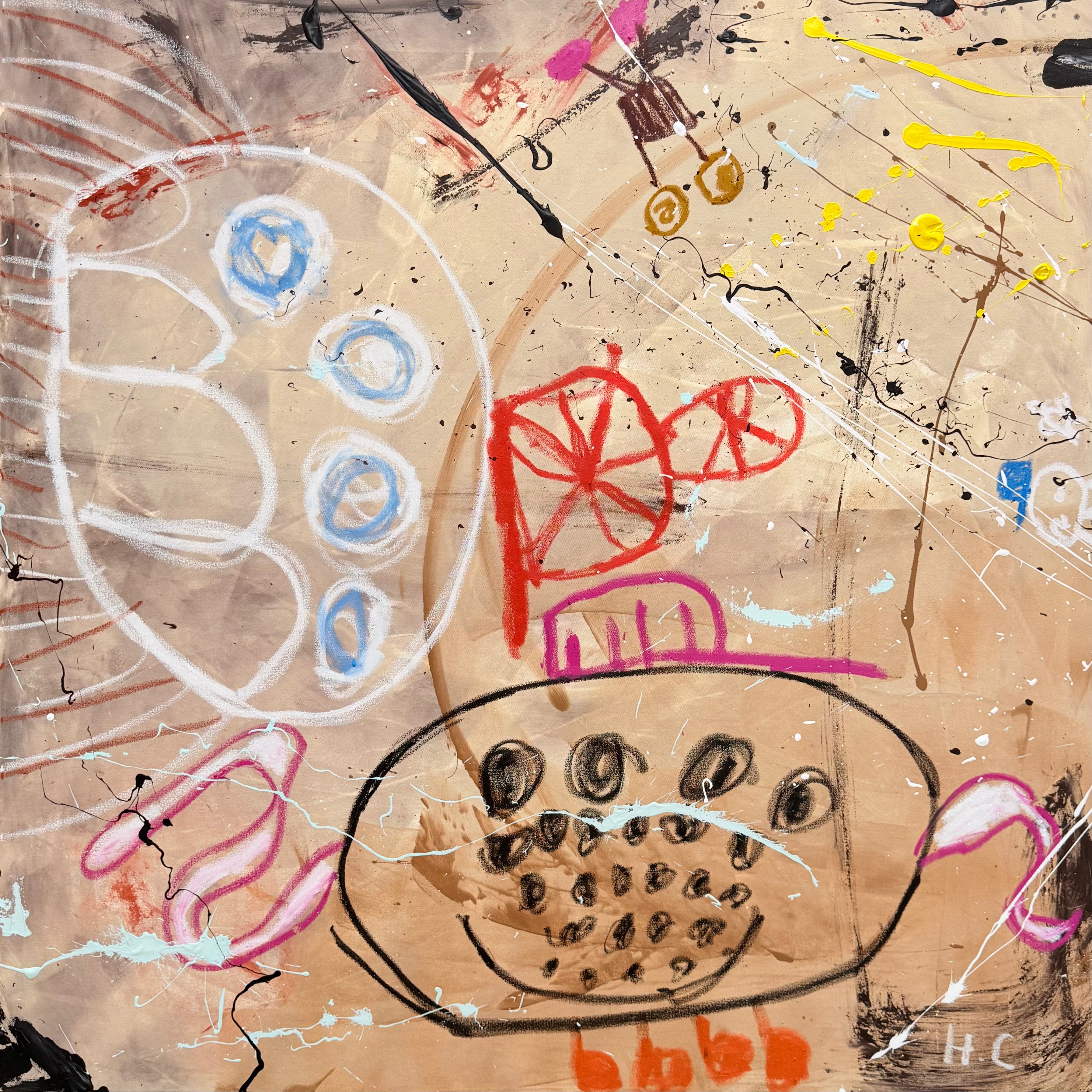 Mr Monsterhead- Original Art 120cm x 120cm