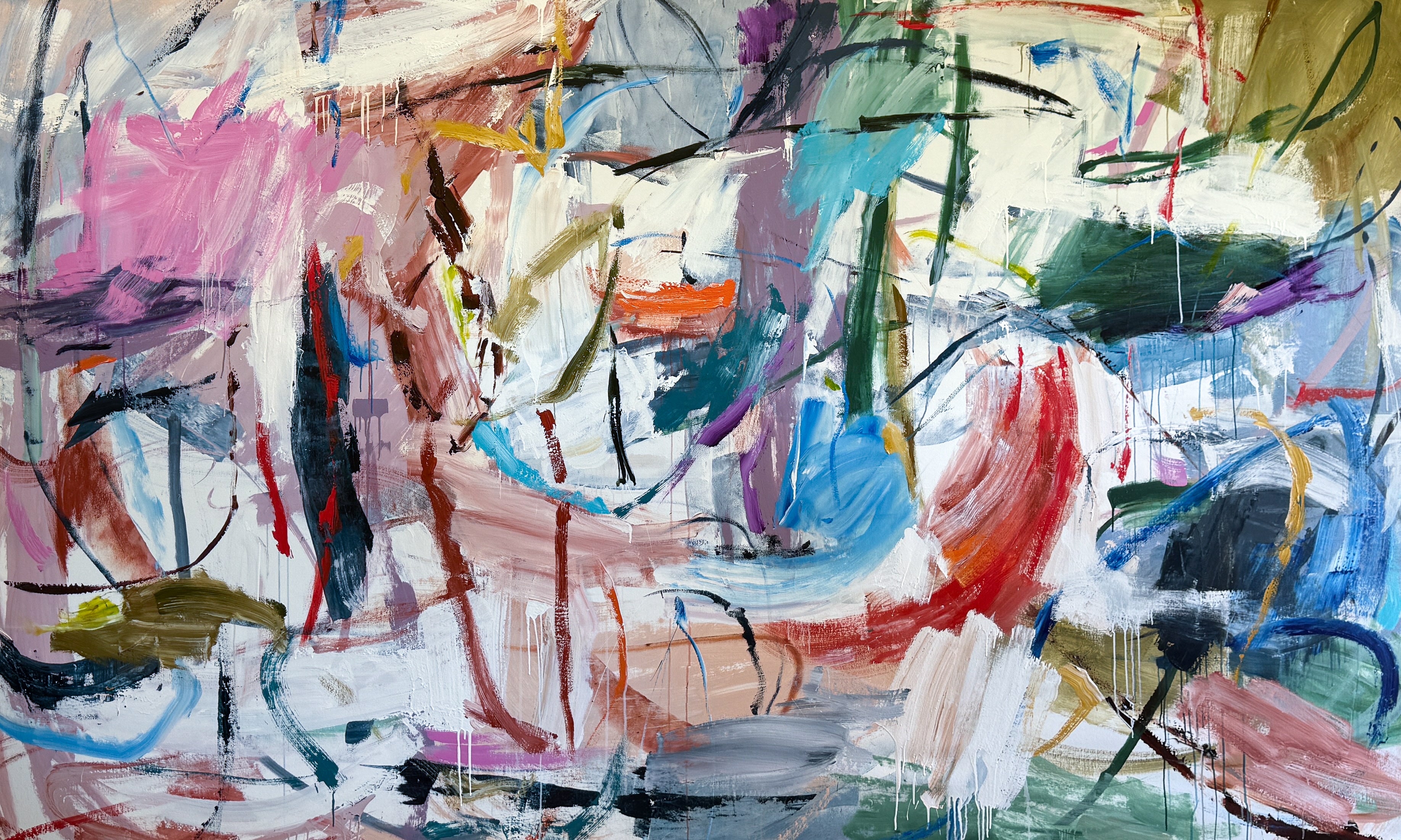 The Tea Party - Original Art 300cm x 170cm