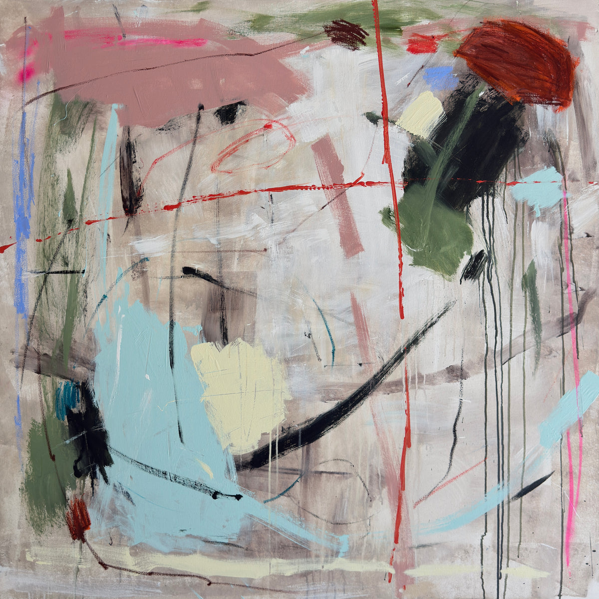 The Long Road Home 120cm x 120cm Original Art